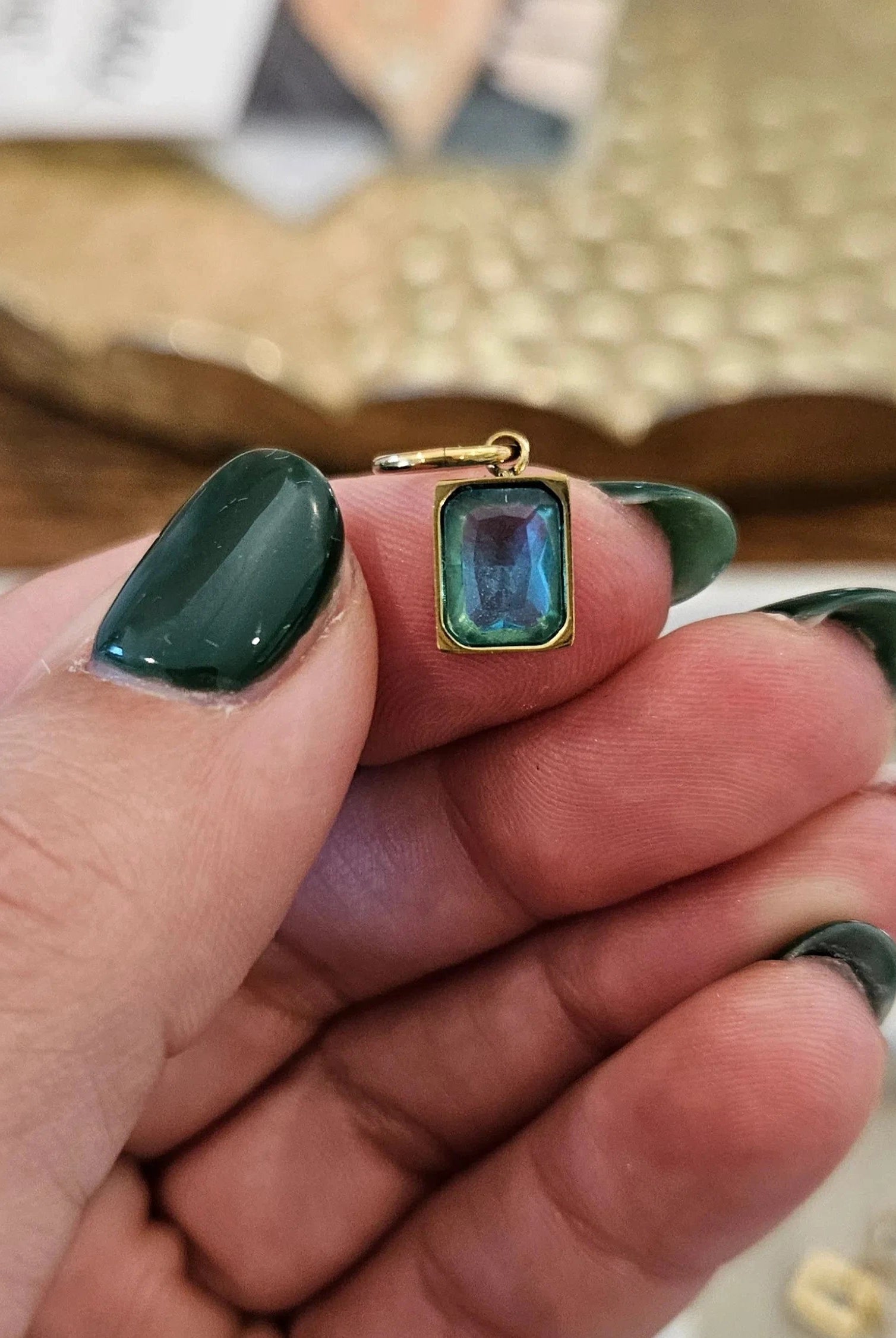 Shop Rectangle Birthstone Charms-Charms at Ruby Joy Boutique, a Women's Clothing Store in Pickerington, Ohio