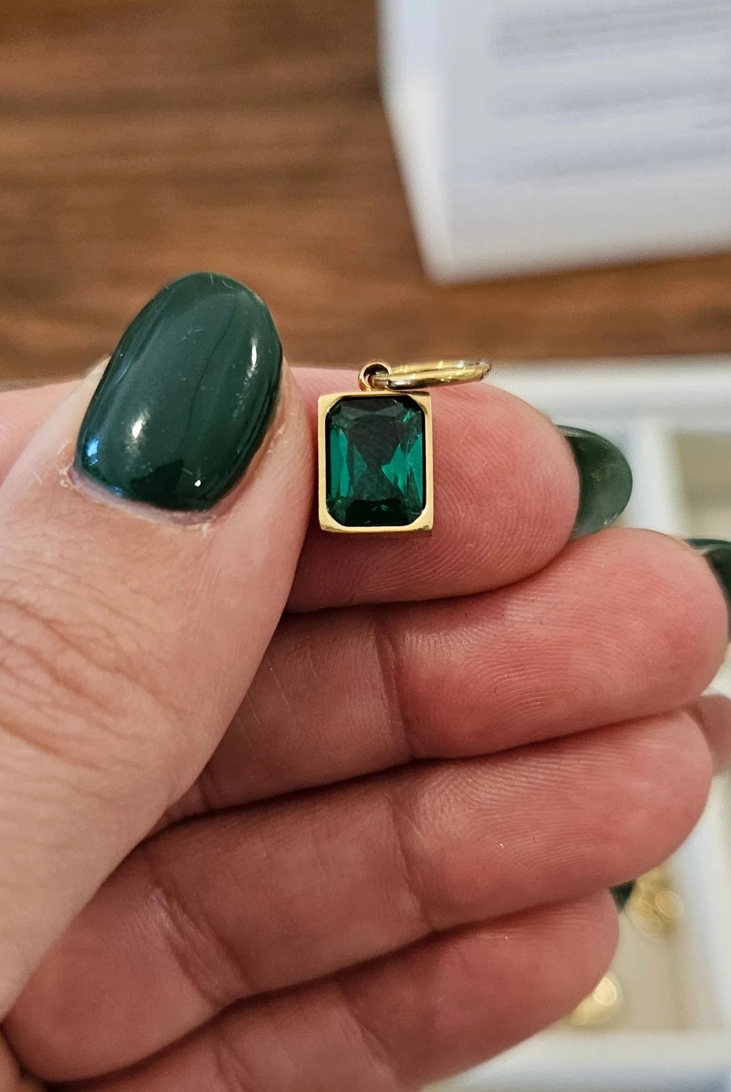 Shop Rectangle Birthstone Charms-Charms at Ruby Joy Boutique, a Women's Clothing Store in Pickerington, Ohio