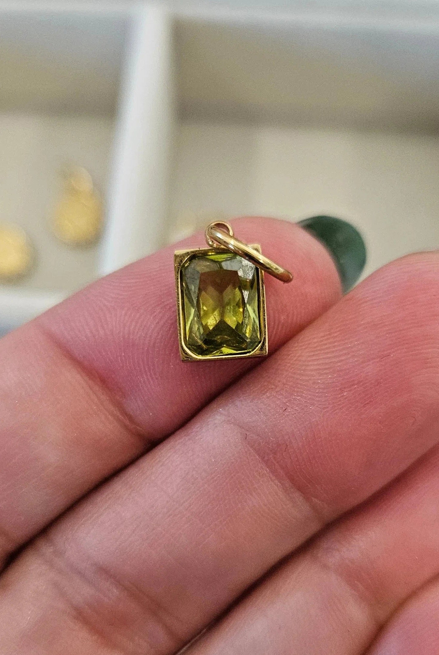 Shop Rectangle Birthstone Charms-Charms at Ruby Joy Boutique, a Women's Clothing Store in Pickerington, Ohio