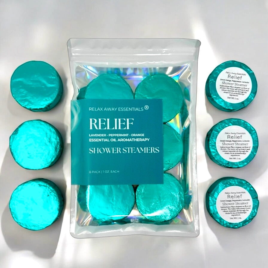 Shop Relief Shower Steamers 6 pack - Made In USA- at Ruby Joy Boutique, a Women's Clothing Store in Pickerington, Ohio