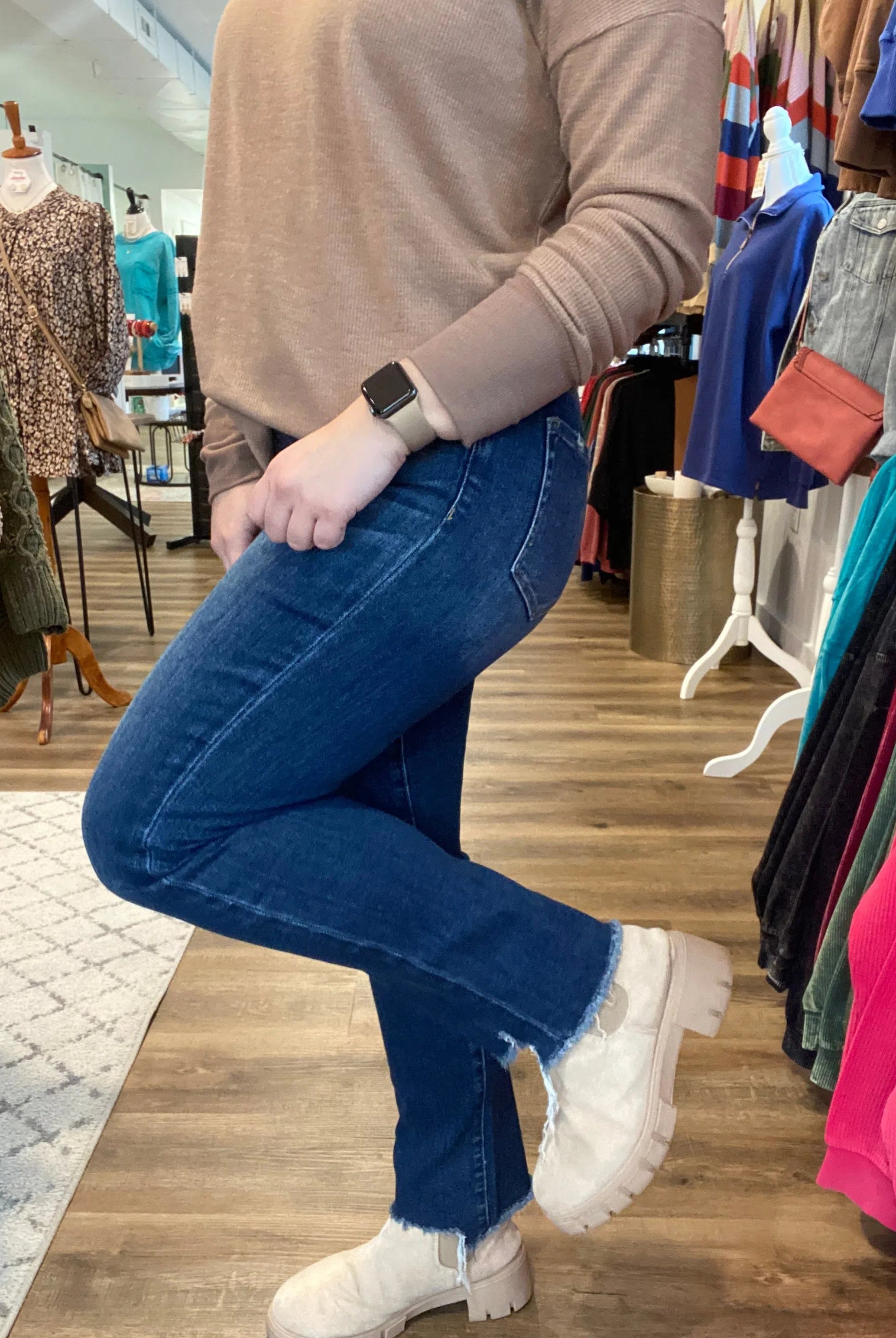 Shop Restocked! Harlow Straight Leg Jeans | Mica Denim-Jeans at Ruby Joy Boutique, a Women's Clothing Store in Pickerington, Ohio