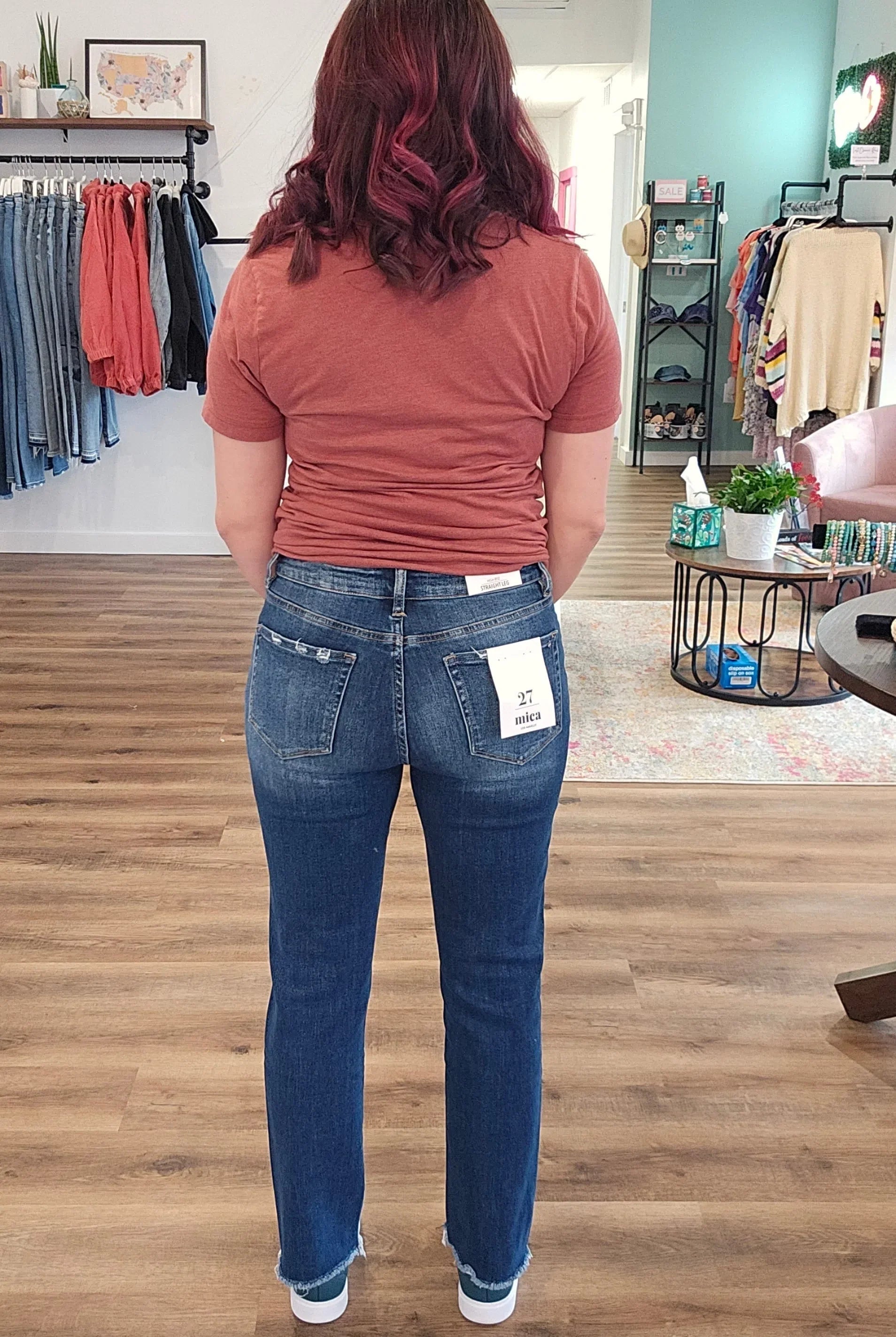 Shop Restocked! Harlow Straight Leg Jeans | Mica Denim-Jeans at Ruby Joy Boutique, a Women's Clothing Store in Pickerington, Ohio