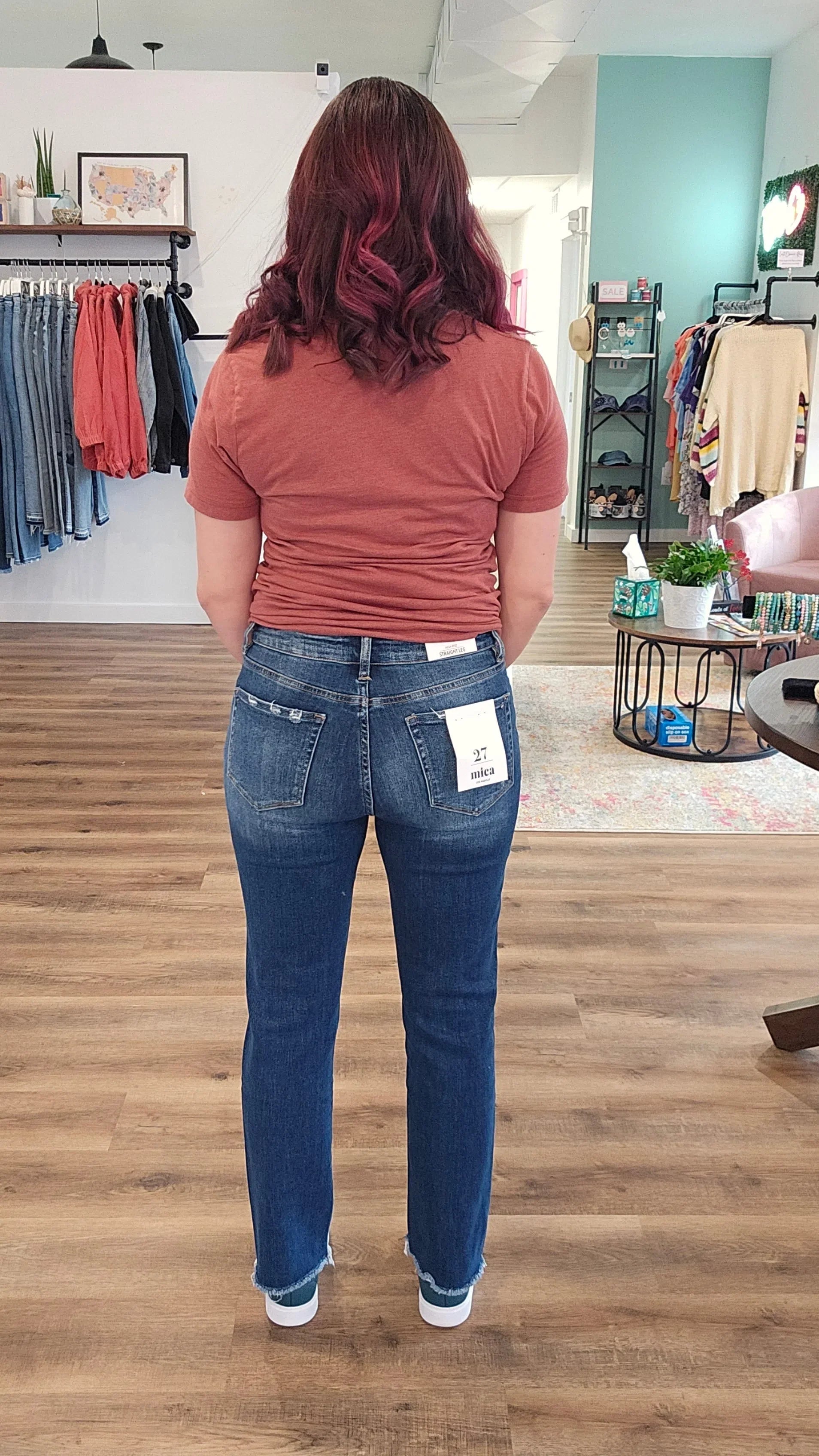 Shop Restocked! Harlow Straight Leg Jeans | Mica Denim-Jeans at Ruby Joy Boutique, a Women's Clothing Store in Pickerington, Ohio