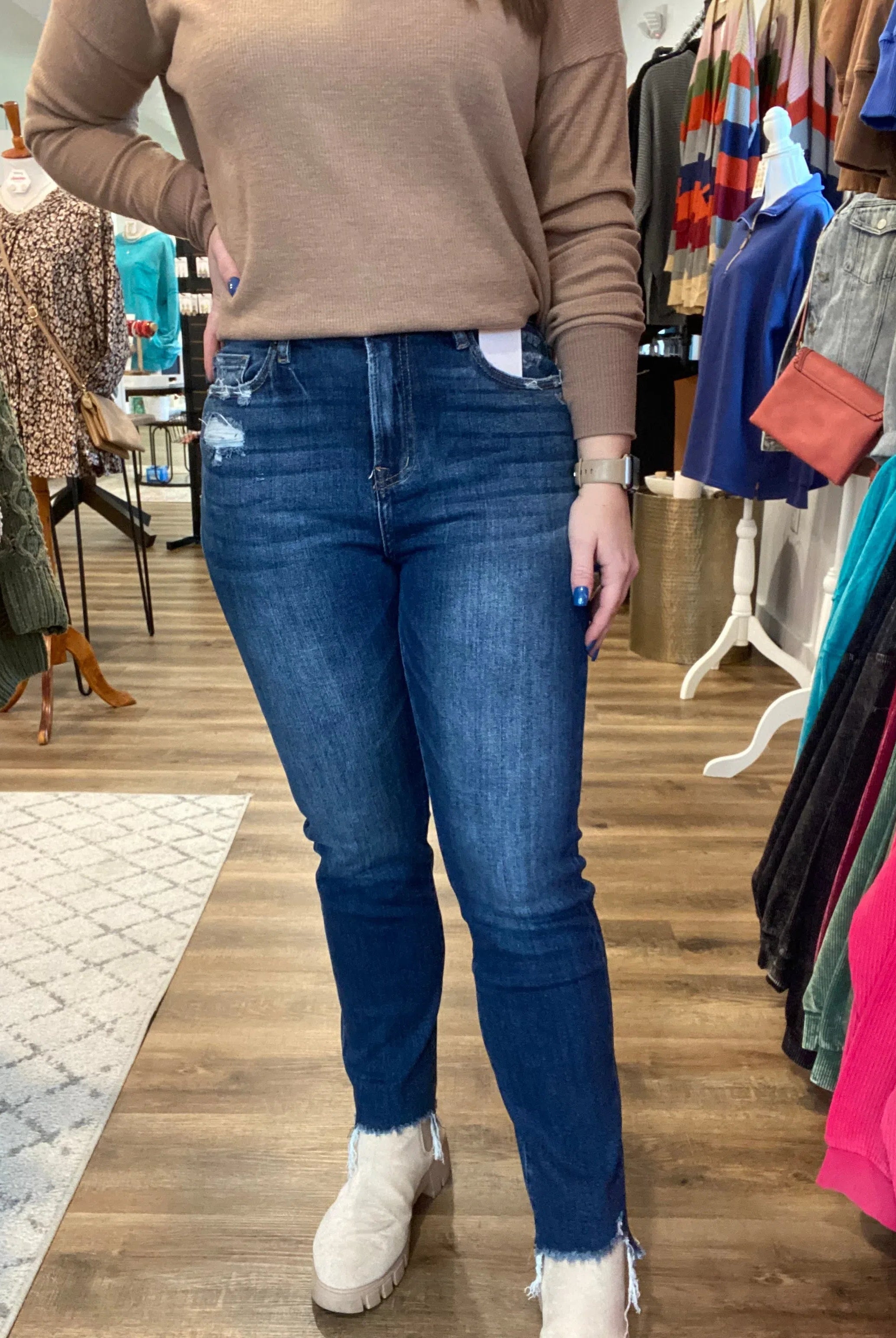 Shop Restocked! Harlow Straight Leg Jeans | Mica Denim-Jeans at Ruby Joy Boutique, a Women's Clothing Store in Pickerington, Ohio