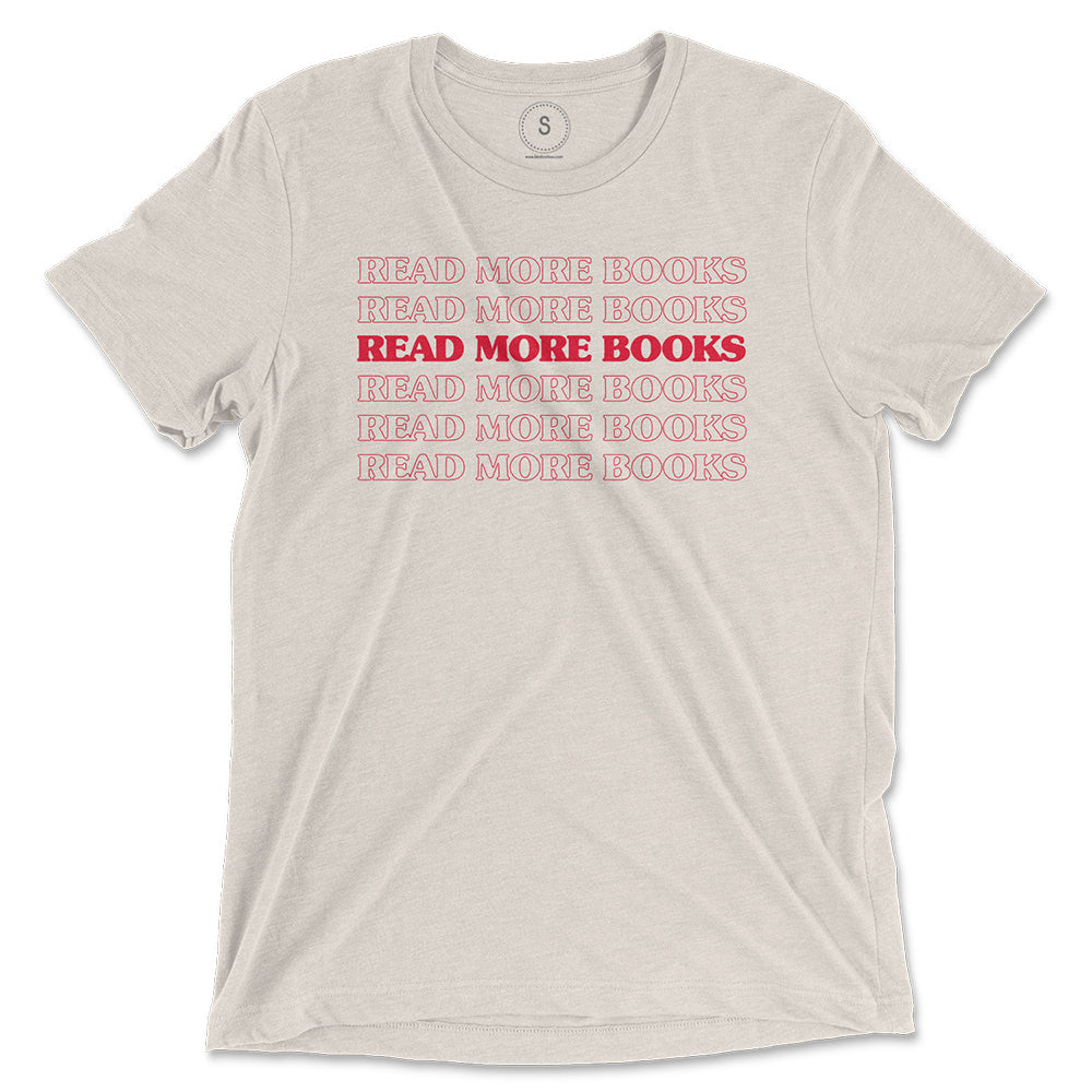Shop Retro Books Classic Tee | Kind Cotton-Oatmeal at Ruby Joy Boutique, a Women's Clothing Store in Pickerington, Ohio