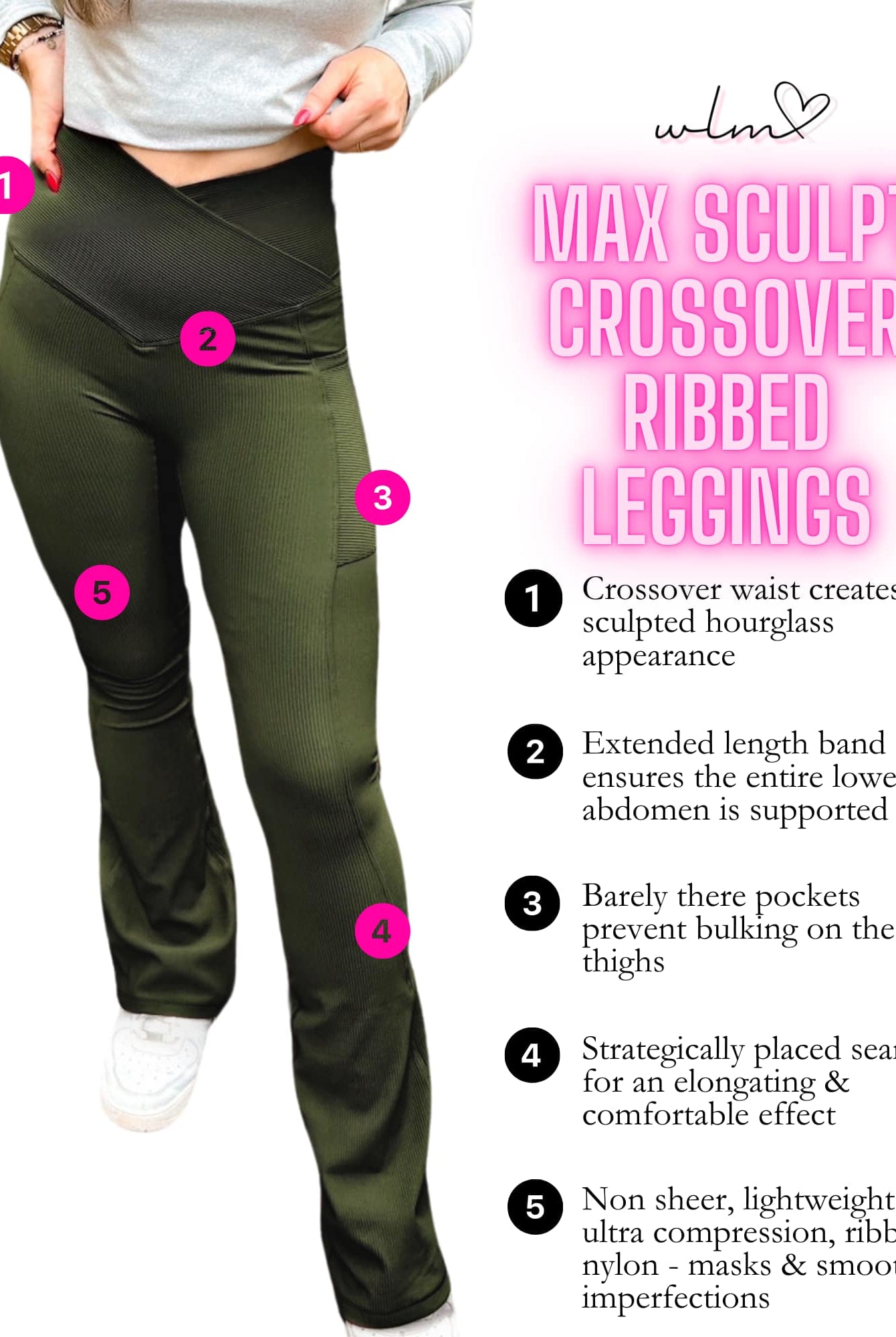 Shop Ribbed Flare Leggings-Leggings at Ruby Joy Boutique, a Women's Clothing Store in Pickerington, Ohio