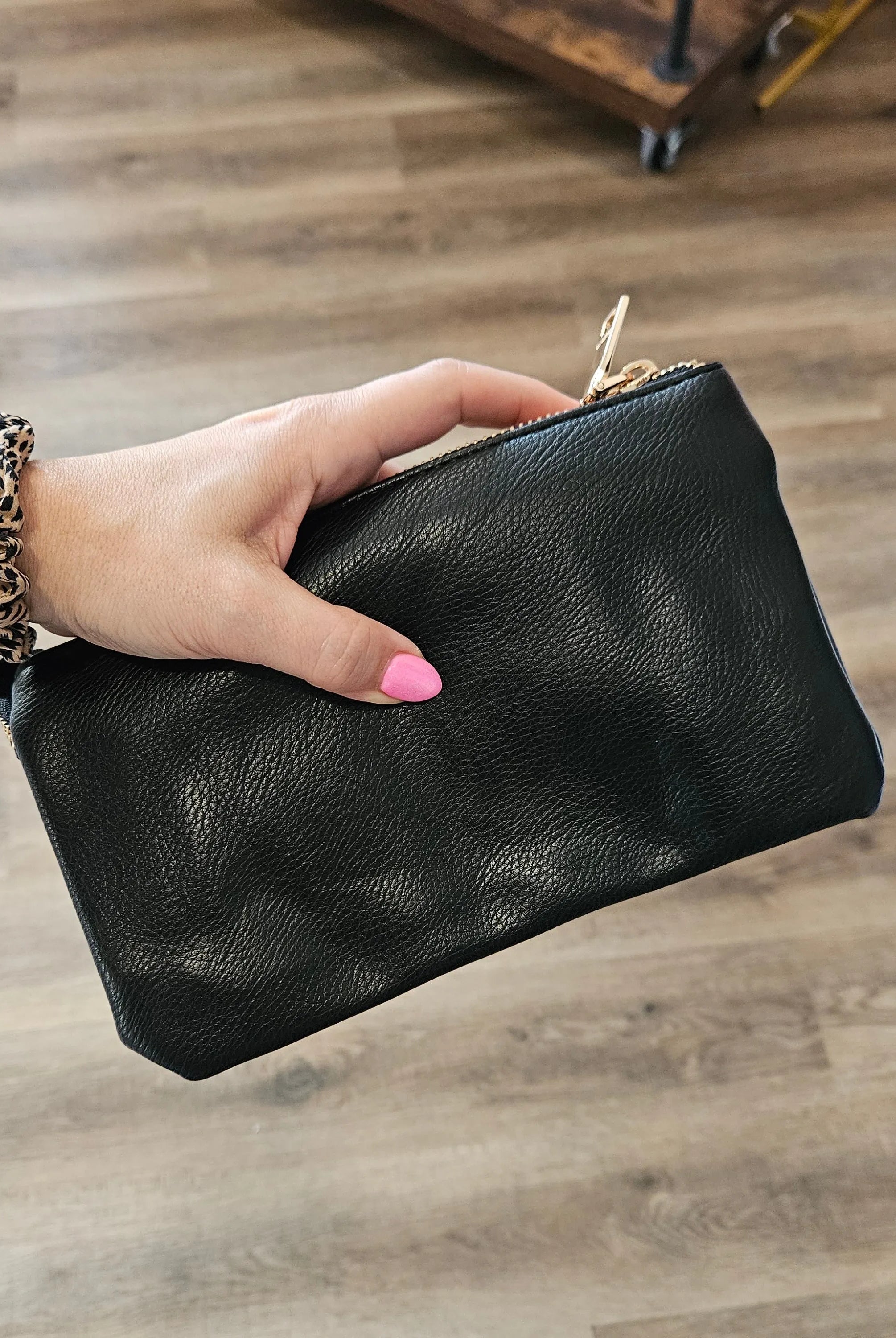 Shop Riley Crossbody/Wristlet Purses-Black at Ruby Joy Boutique, a Women's Clothing Store in Pickerington, Ohio
