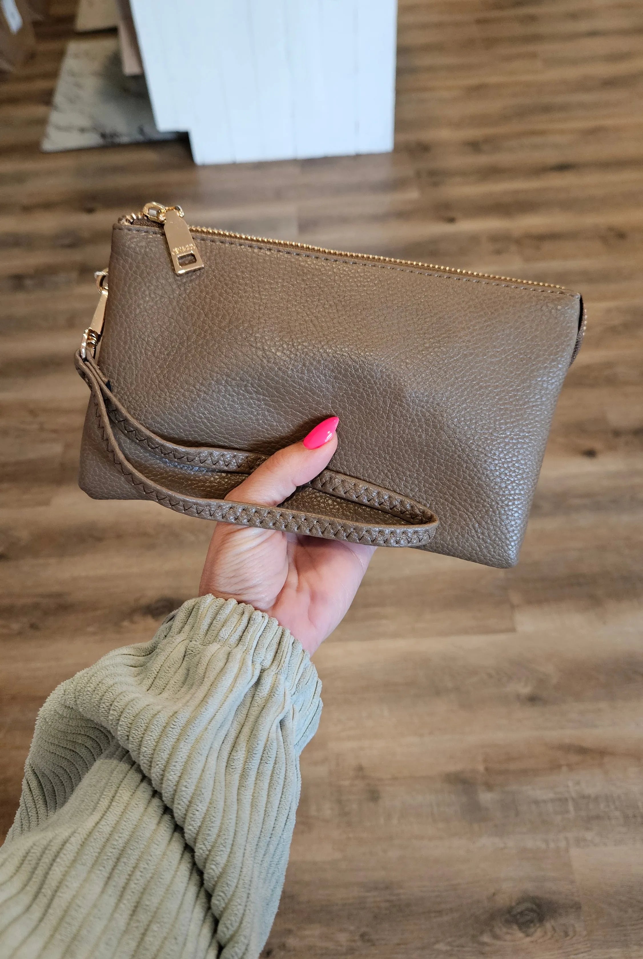 Shop Riley Crossbody/Wristlet Purse - Clay- at Ruby Joy Boutique, a Women's Clothing Store in Pickerington, Ohio