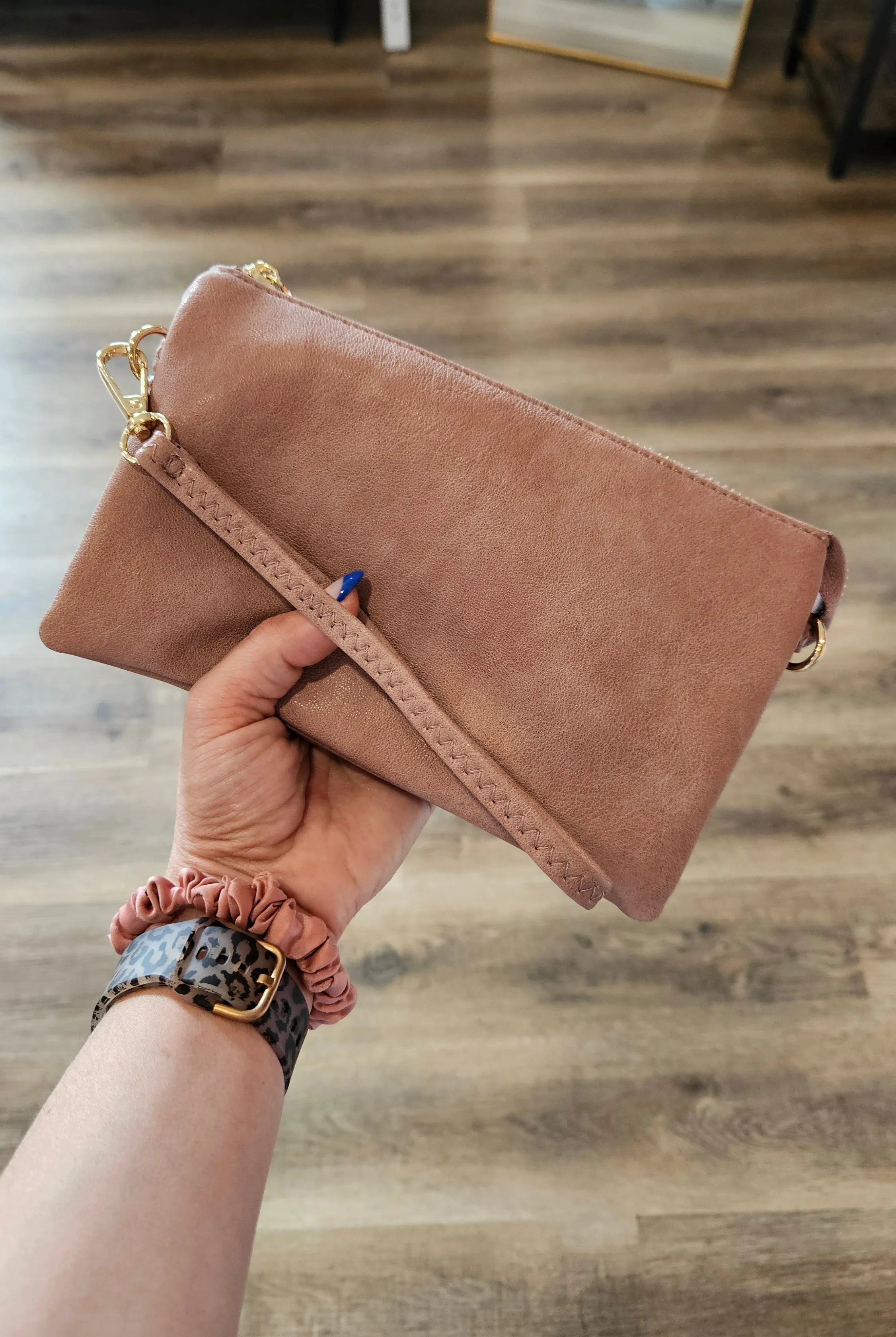 Shop Riley Crossbody/Wristlet Purse - Dark Rose- at Ruby Joy Boutique, a Women's Clothing Store in Pickerington, Ohio