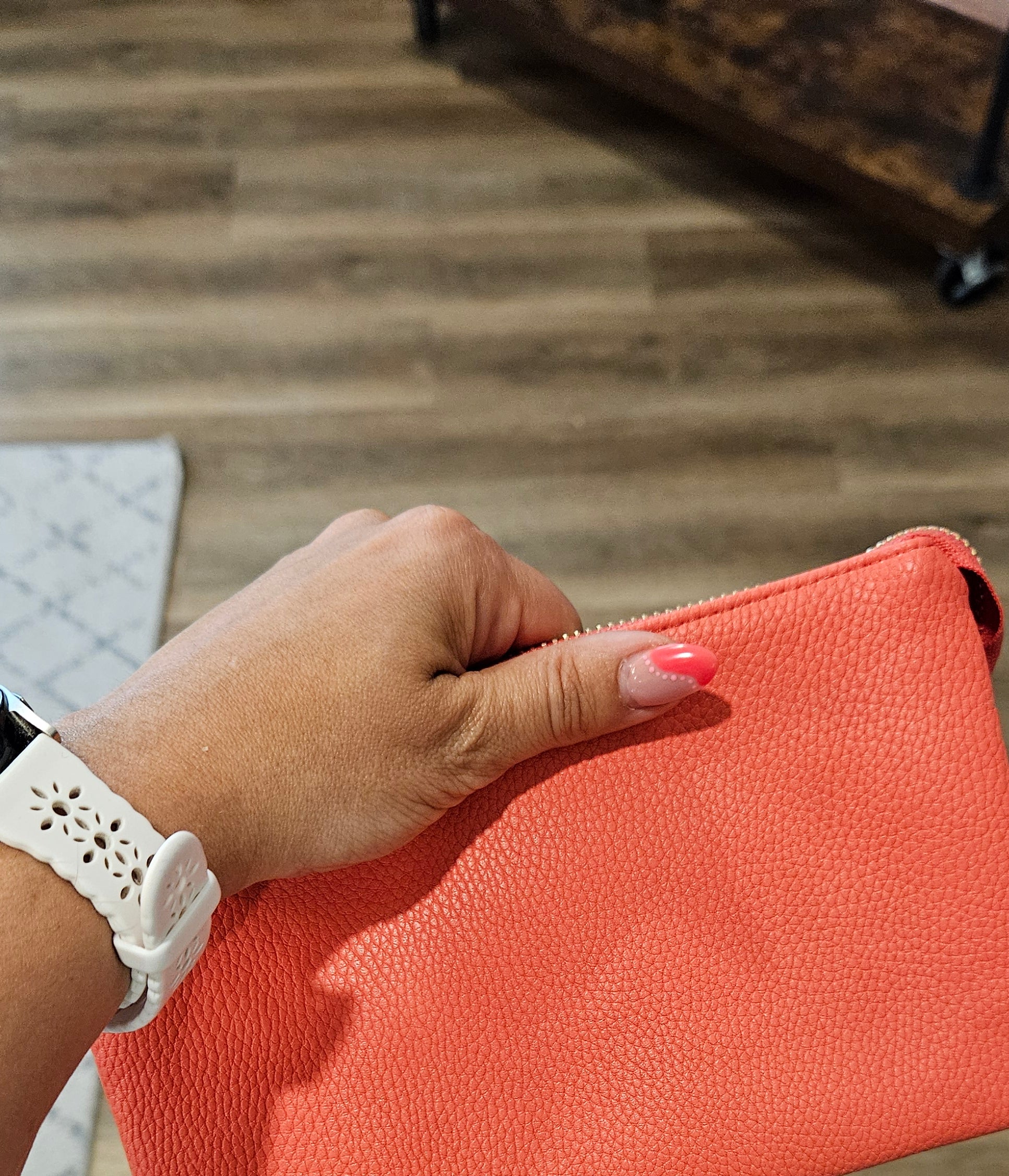 Shop Riley Crossbody/Wristlet Purses-Coral at Ruby Joy Boutique, a Women's Clothing Store in Pickerington, Ohio