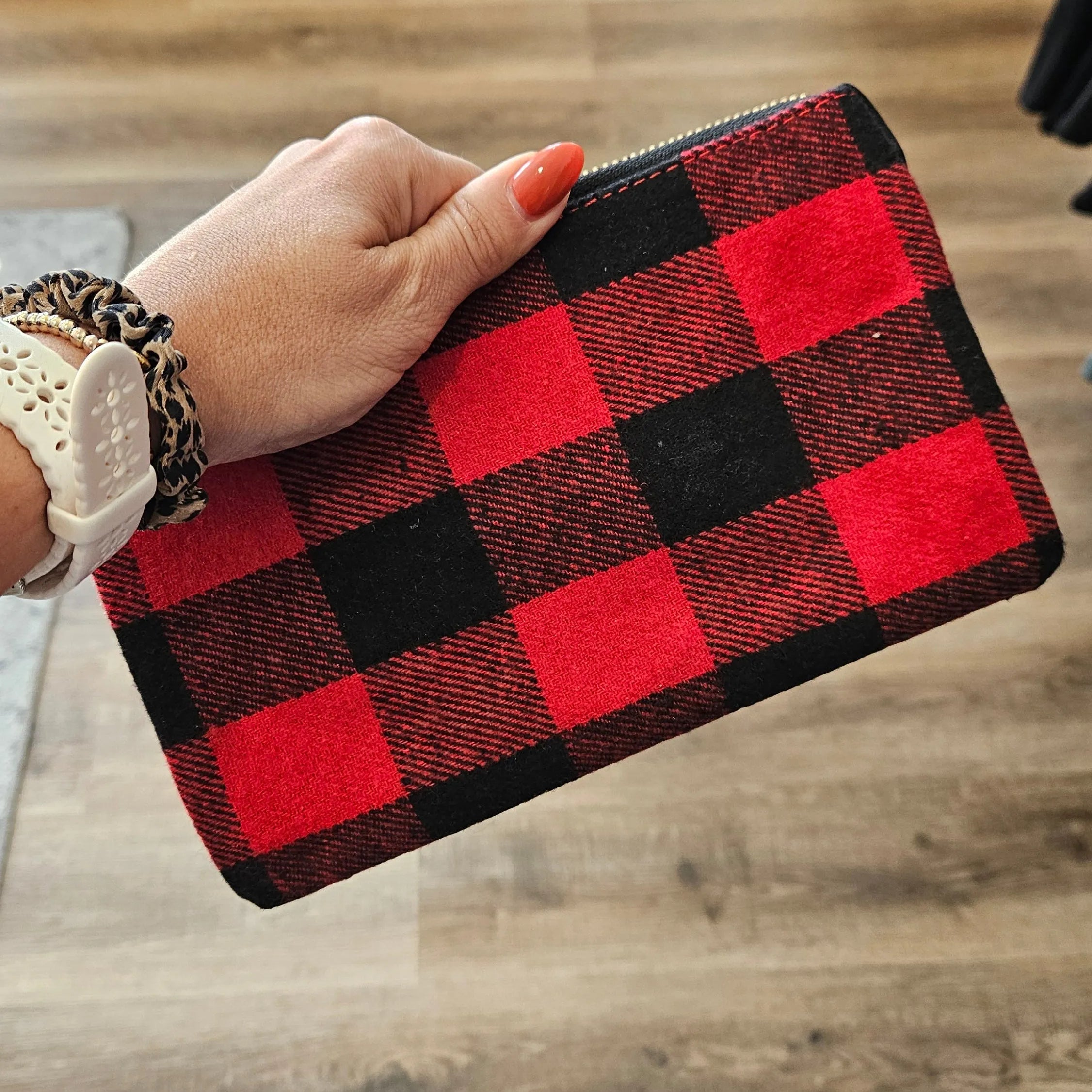 Shop Riley Crossbody/Wristlet Purses-Buffalo Plaid Flannel at Ruby Joy Boutique, a Women's Clothing Store in Pickerington, Ohio