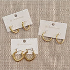 Shop Roped Square Hoop Earrings - Waterproof-Earrings at Ruby Joy Boutique, a Women's Clothing Store in Pickerington, Ohio