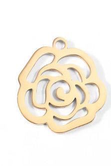 Shop Rose Outline Charm- at Ruby Joy Boutique, a Women's Clothing Store in Pickerington, Ohio