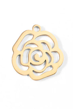 Shop Rose Outline Charm- at Ruby Joy Boutique, a Women's Clothing Store in Pickerington, Ohio