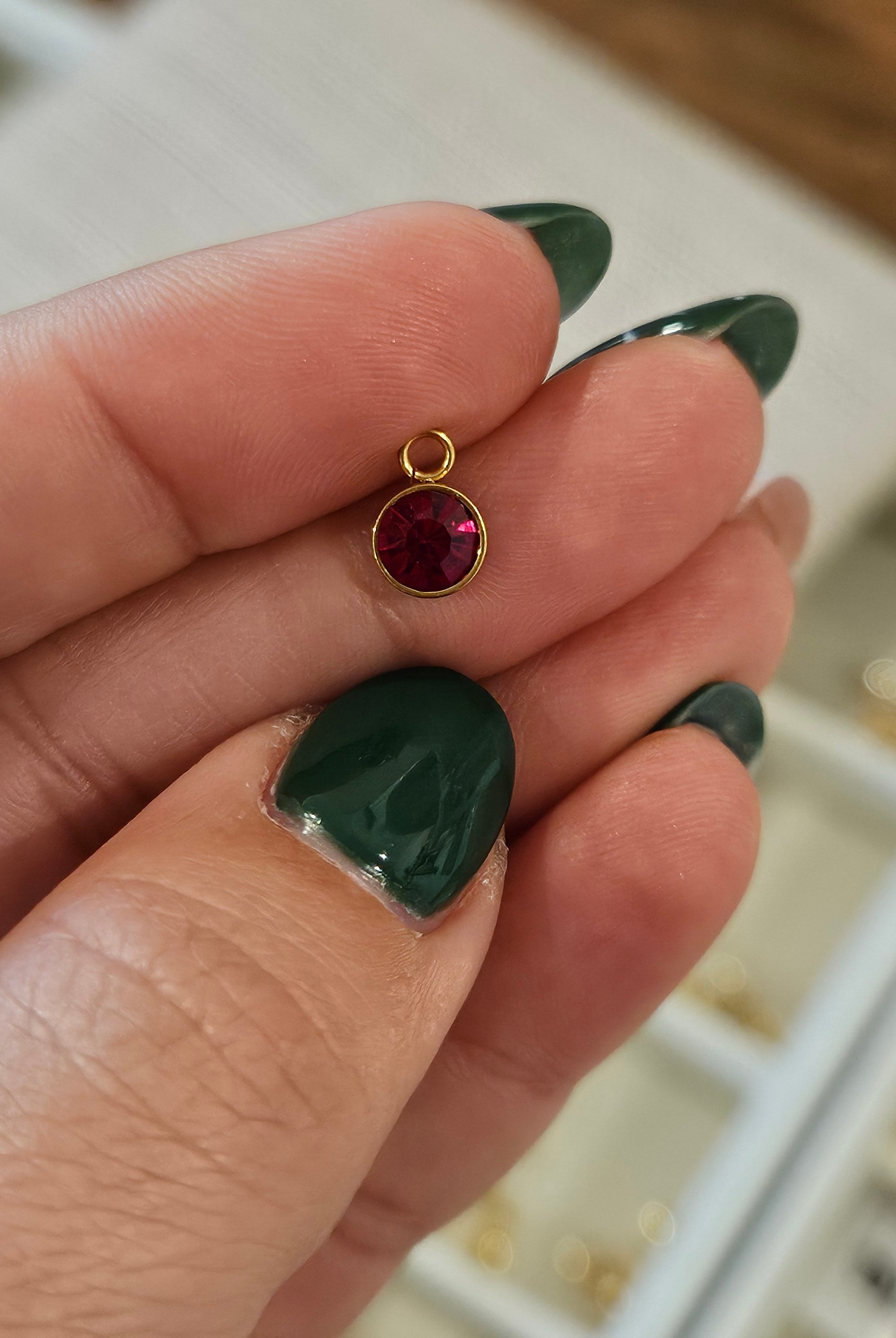 Shop Round Birthstone Charms-Charms at Ruby Joy Boutique, a Women's Clothing Store in Pickerington, Ohio