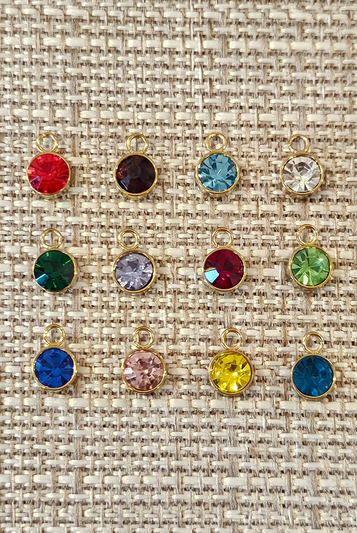 Shop Round Birthstone Charms-Charms at Ruby Joy Boutique, a Women's Clothing Store in Pickerington, Ohio