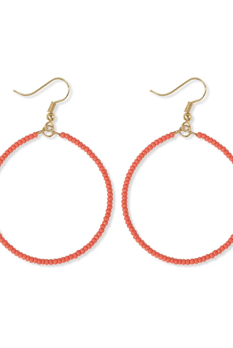 Shop Ruby Solid Beaded Hoop Earrings-Earrings at Ruby Joy Boutique, a Women's Clothing Store in Pickerington, Ohio