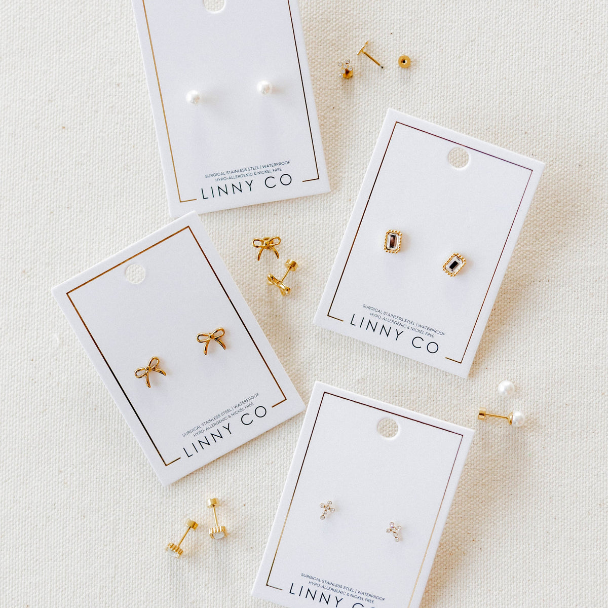 Shop Sadie Bow Screwback Stud Earrings- at Ruby Joy Boutique, a Women's Clothing Store in Pickerington, Ohio