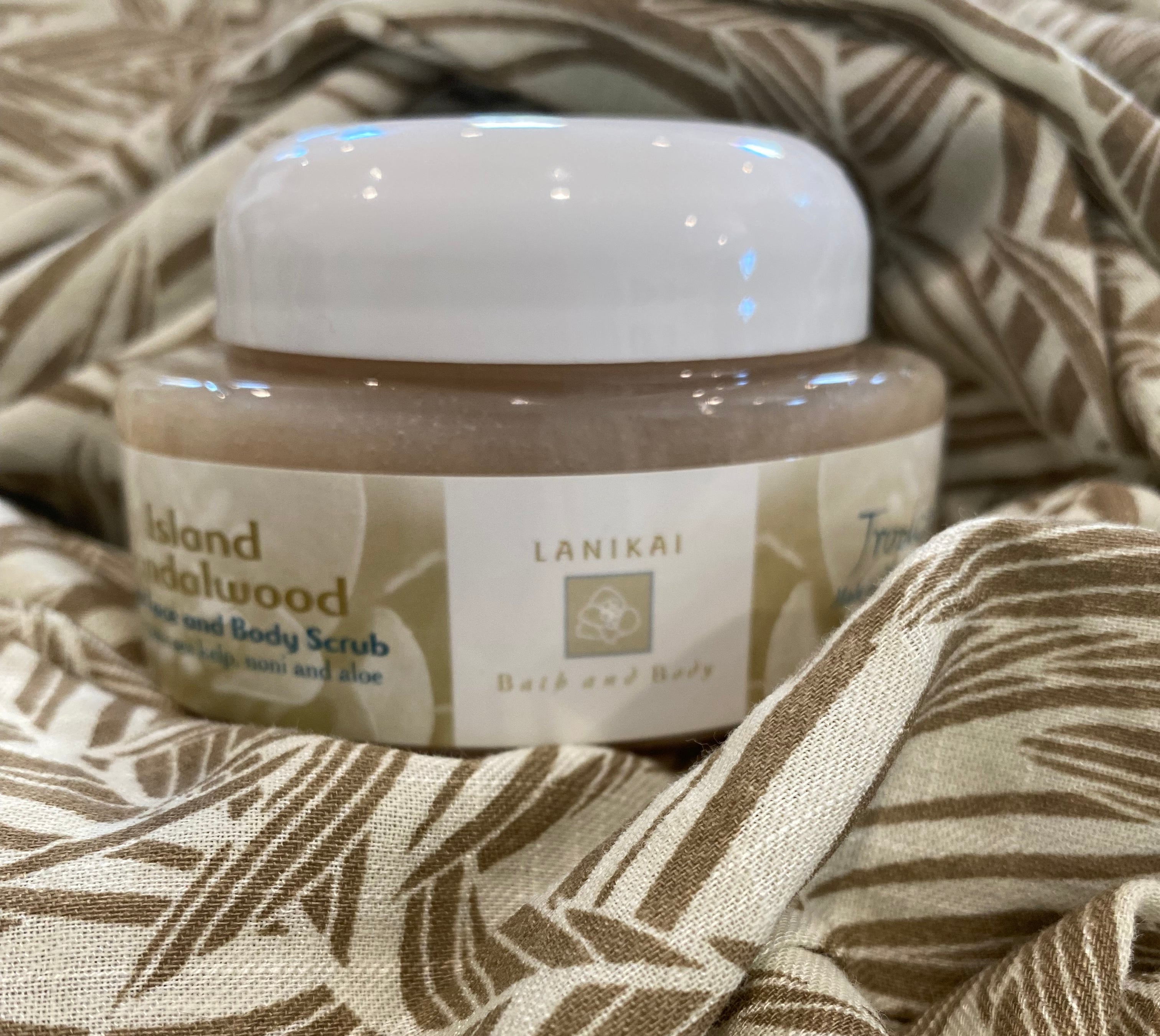 Shop Sandalwood Hawaiian Cane Sugar Body Scrub- at Ruby Joy Boutique, a Women's Clothing Store in Pickerington, Ohio