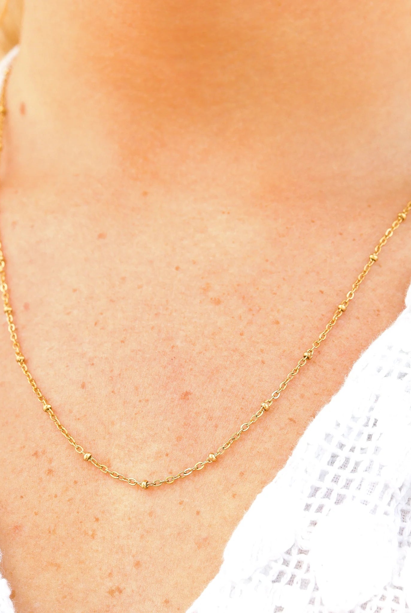 Shop Satellite Chain Necklace - Waterproof- at Ruby Joy Boutique, a Women's Clothing Store in Pickerington, Ohio