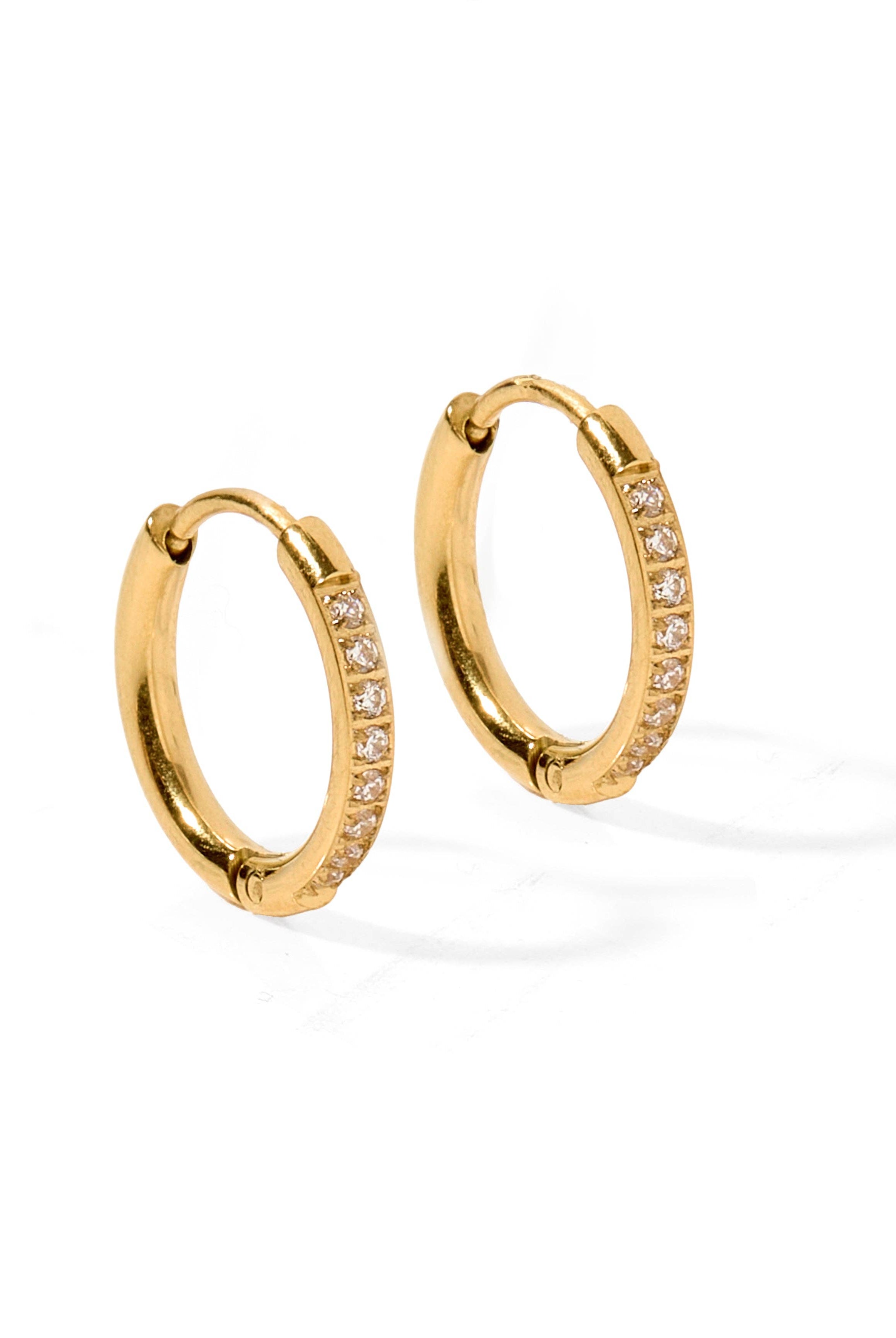 Shop Scarlett Huggie Hoop Earrings - 12mm- at Ruby Joy Boutique, a Women's Clothing Store in Pickerington, Ohio