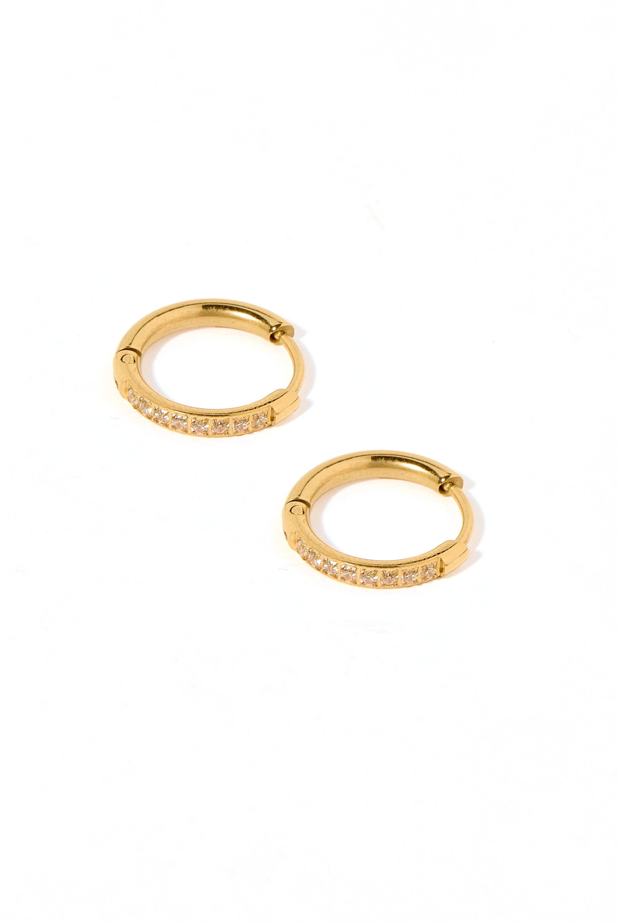 Shop Scarlett Huggie Hoop Earrings - 12mm- at Ruby Joy Boutique, a Women's Clothing Store in Pickerington, Ohio