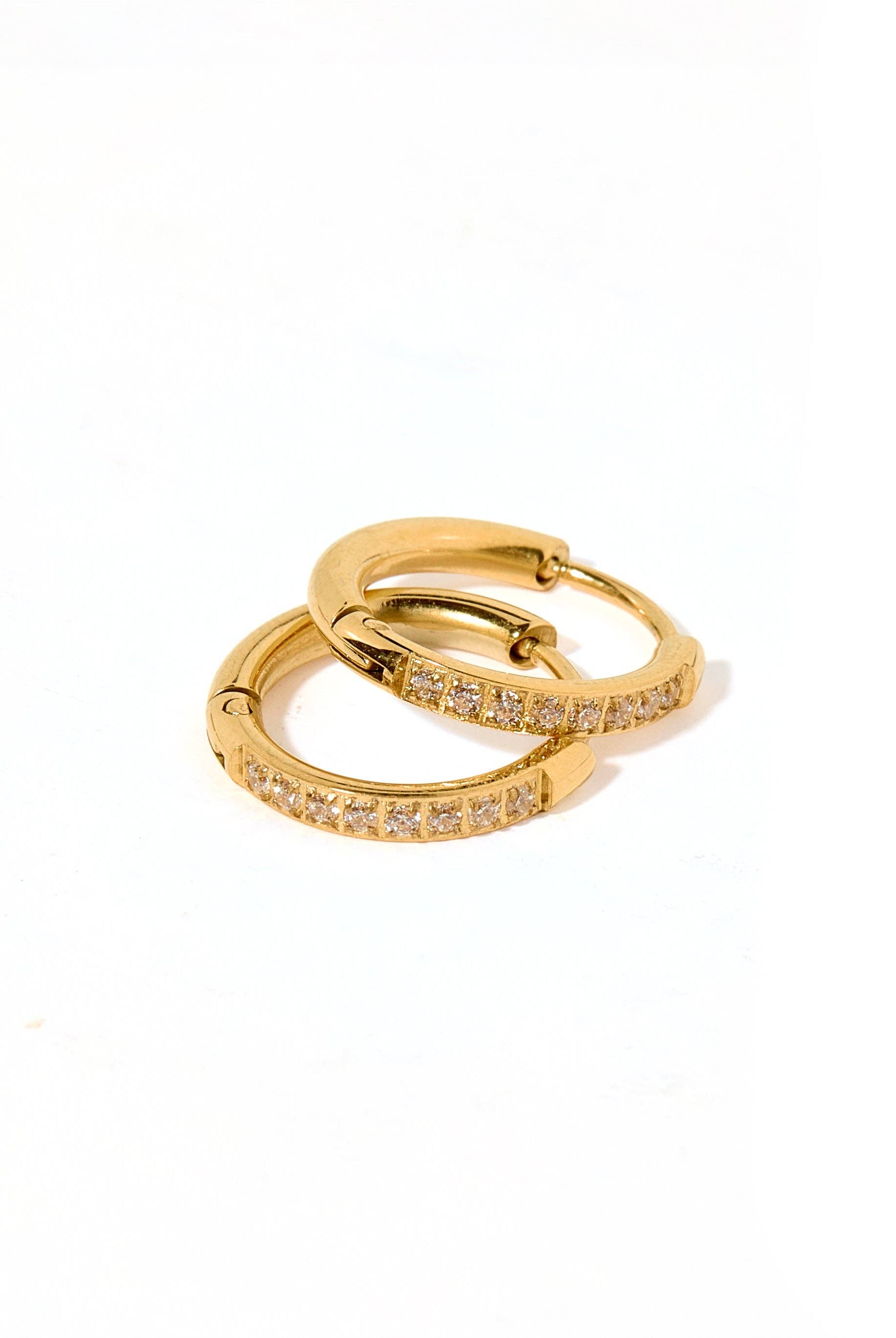 Shop Scarlett Huggie Hoop Earrings - 12mm- at Ruby Joy Boutique, a Women's Clothing Store in Pickerington, Ohio