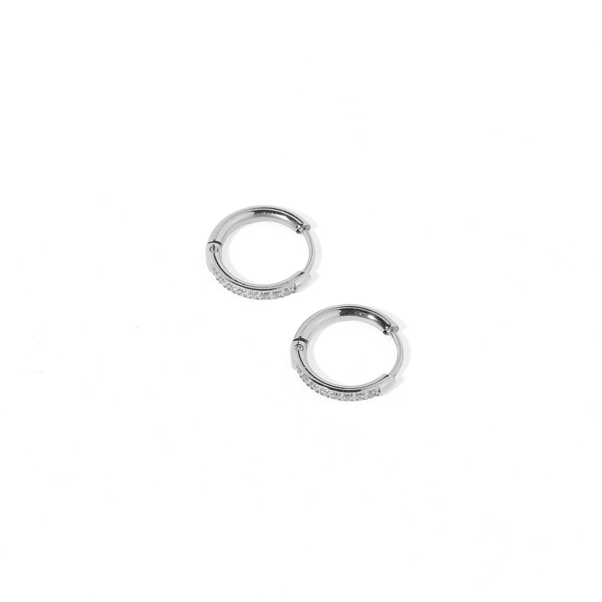 Shop Scarlett Huggie Hoop Earrings - Silver 12mm- at Ruby Joy Boutique, a Women's Clothing Store in Pickerington, Ohio