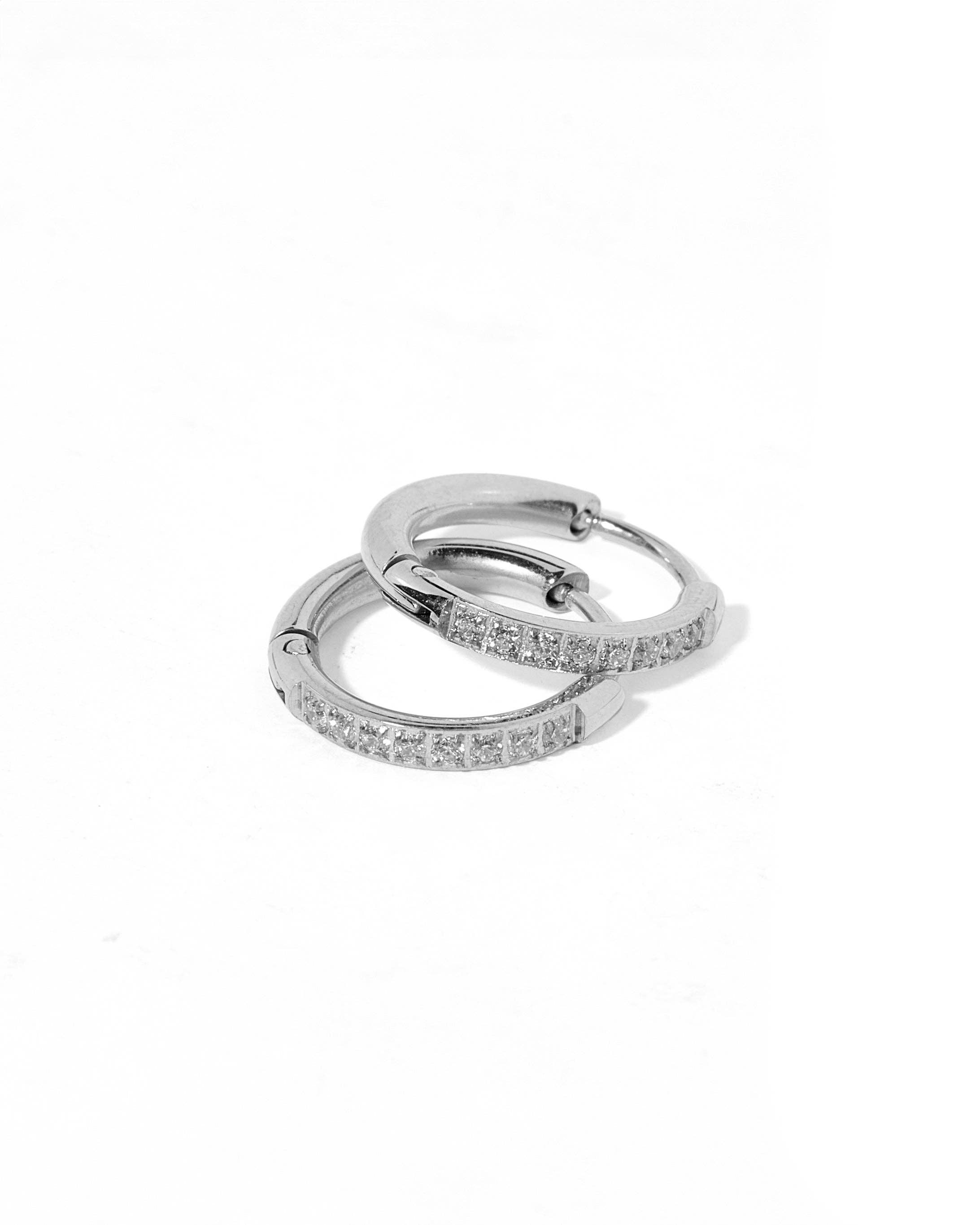 Shop Scarlett Huggie Hoop Earrings - Silver 12mm- at Ruby Joy Boutique, a Women's Clothing Store in Pickerington, Ohio