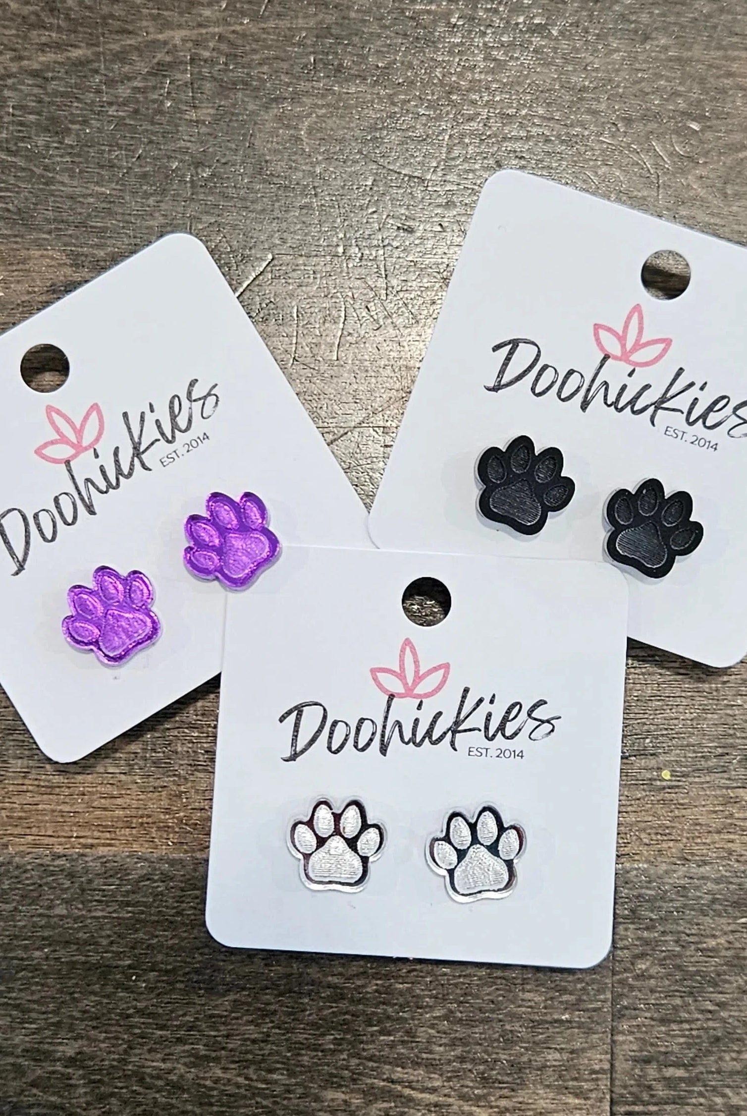 Shop School Spirit Paw Earrings-Earrings at Ruby Joy Boutique, a Women's Clothing Store in Pickerington, Ohio