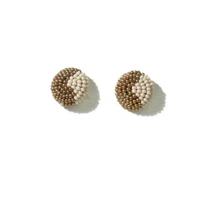 Shop Seed Bead Button Earrings- at Ruby Joy Boutique, a Women's Clothing Store in Pickerington, Ohio