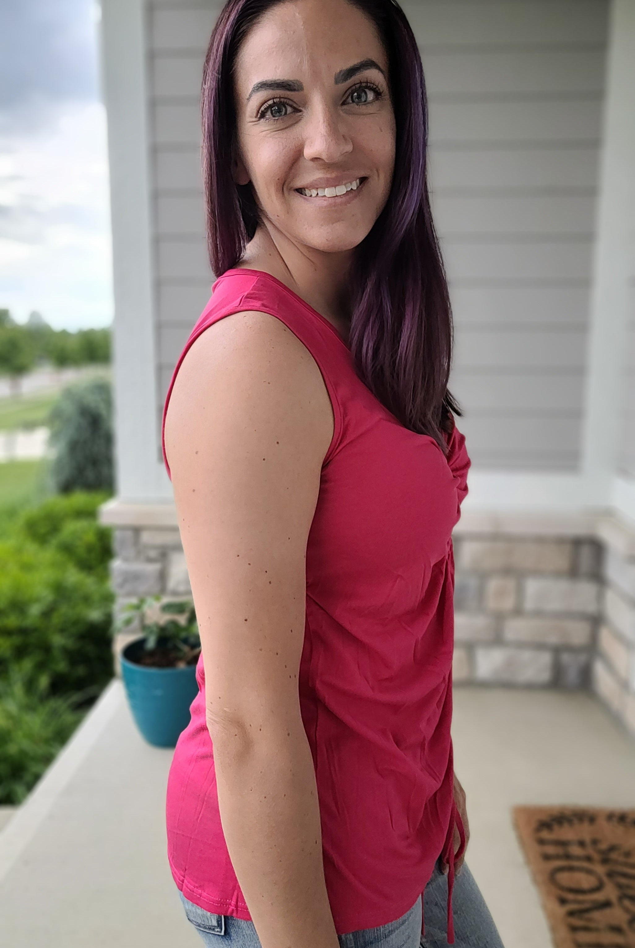 Shop Shine Bright Tank-Tank Top at Ruby Joy Boutique, a Women's Clothing Store in Pickerington, Ohio