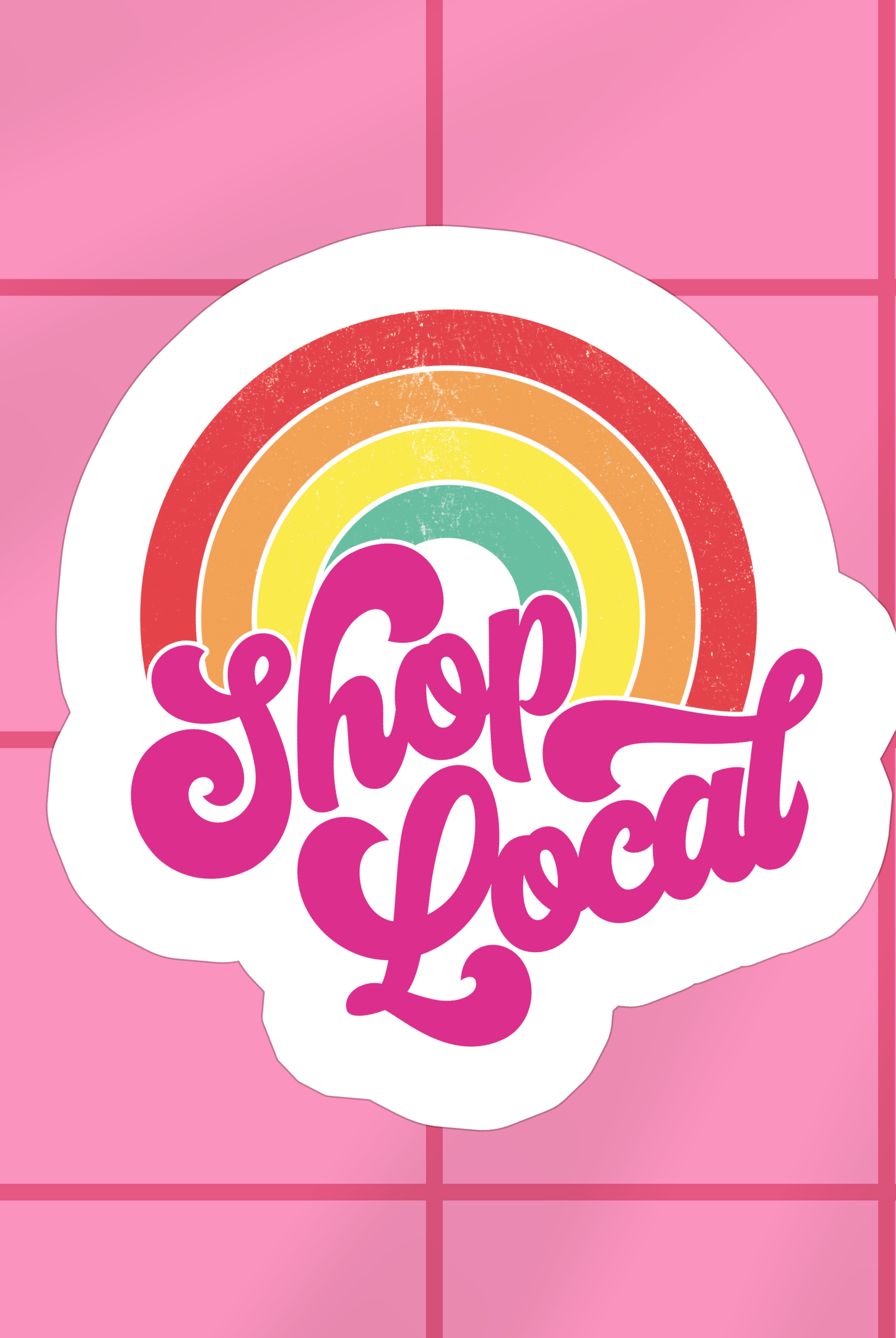 Shop Shop Local | Waterproof Vinyl Sticker- at Ruby Joy Boutique, a Women's Clothing Store in Pickerington, Ohio