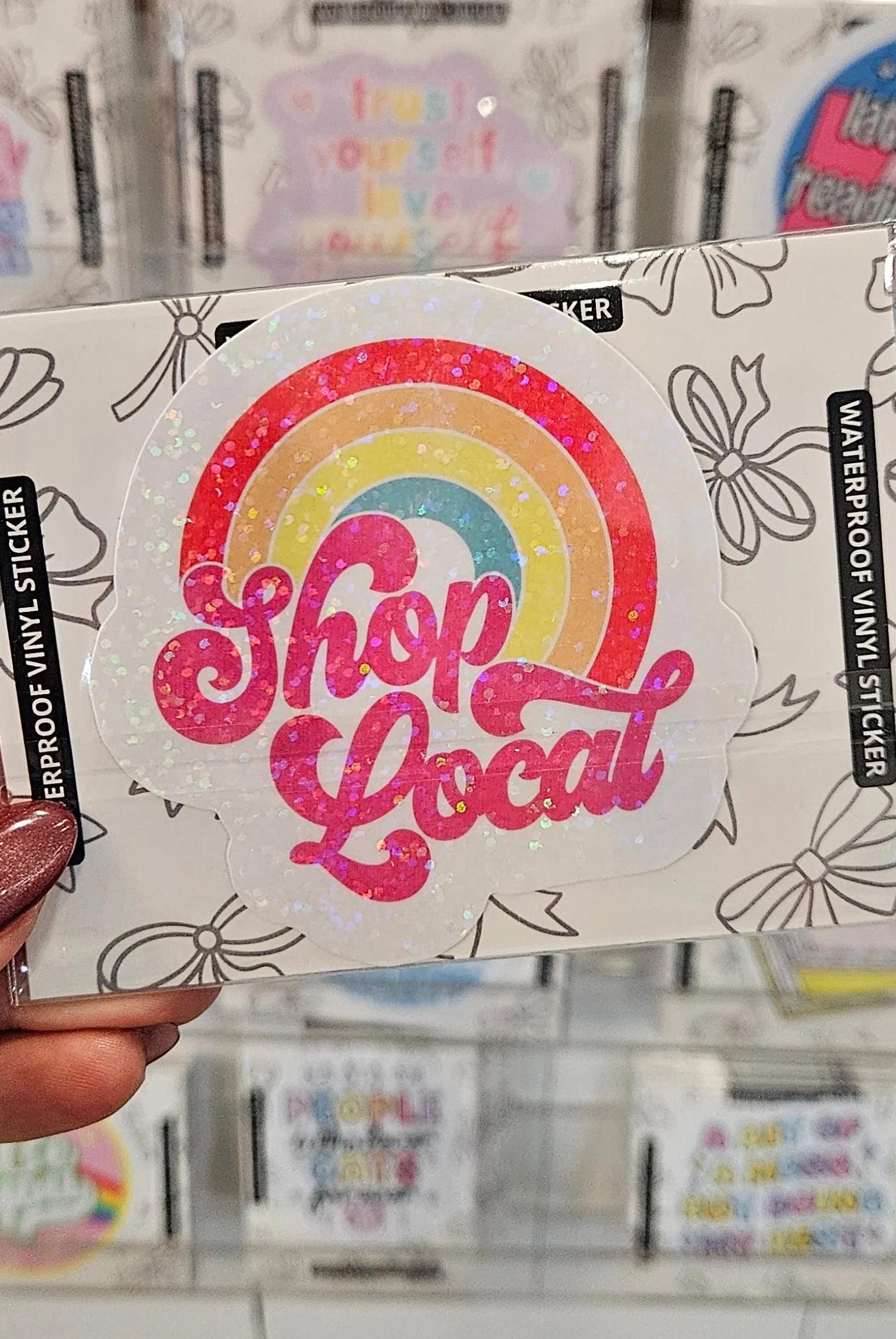 Shop Shop Local | Waterproof Vinyl Sticker- at Ruby Joy Boutique, a Women's Clothing Store in Pickerington, Ohio