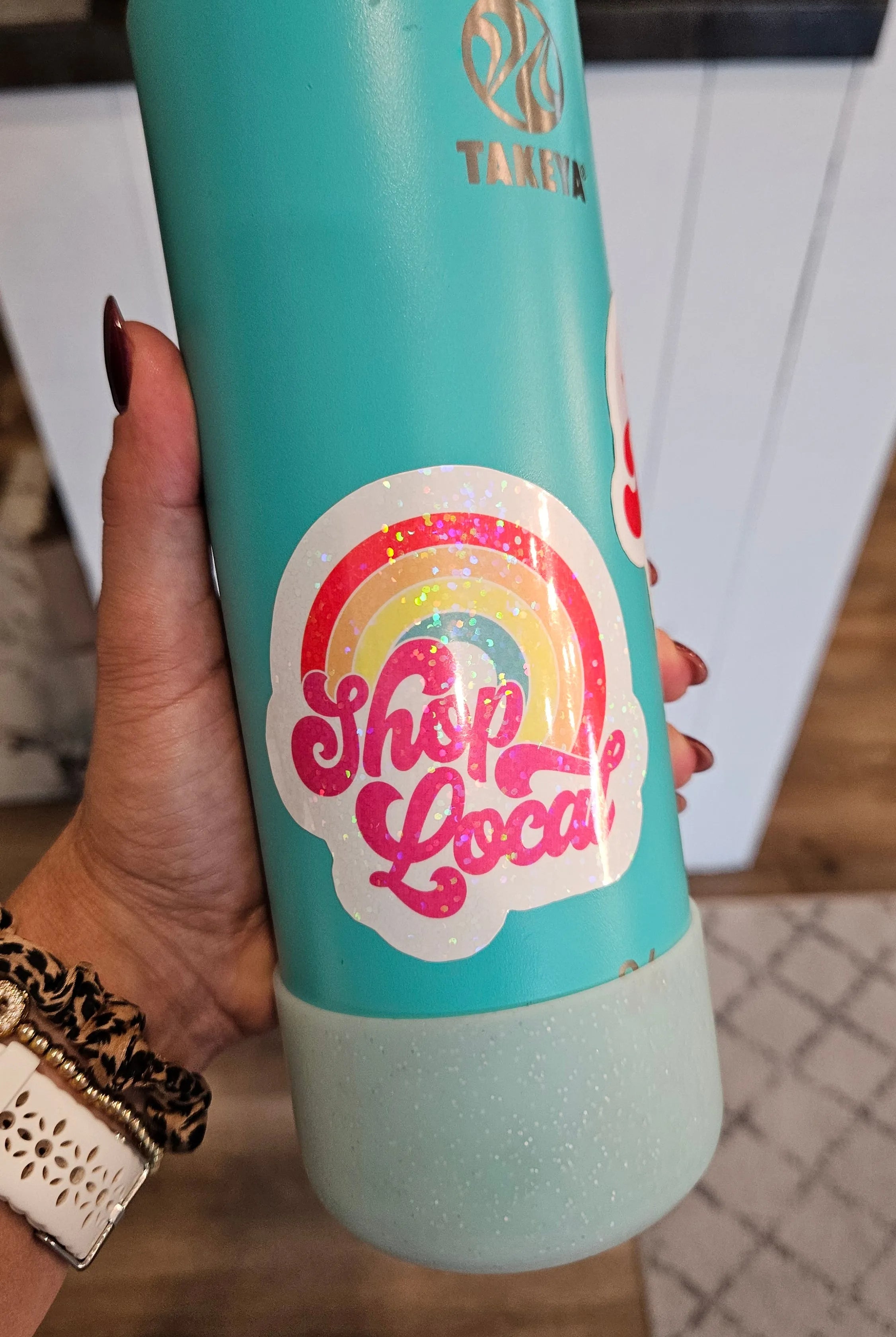 Shop Shop Local | Waterproof Vinyl Sticker- at Ruby Joy Boutique, a Women's Clothing Store in Pickerington, Ohio