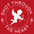 Shop Shot Through The Heart Valentine's Day Graphic Tee-Graphic Tee at Ruby Joy Boutique, a Women's Clothing Store in Pickerington, Ohio