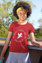 Shop Shot Through The Heart Valentine's Day Graphic Tee-Graphic Tee at Ruby Joy Boutique, a Women's Clothing Store in Pickerington, Ohio