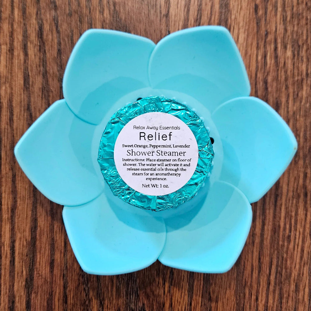 Shop Aromatherapy Shower Steamer Singles-Relief at Ruby Joy Boutique, a Women's Clothing Store in Pickerington, Ohio