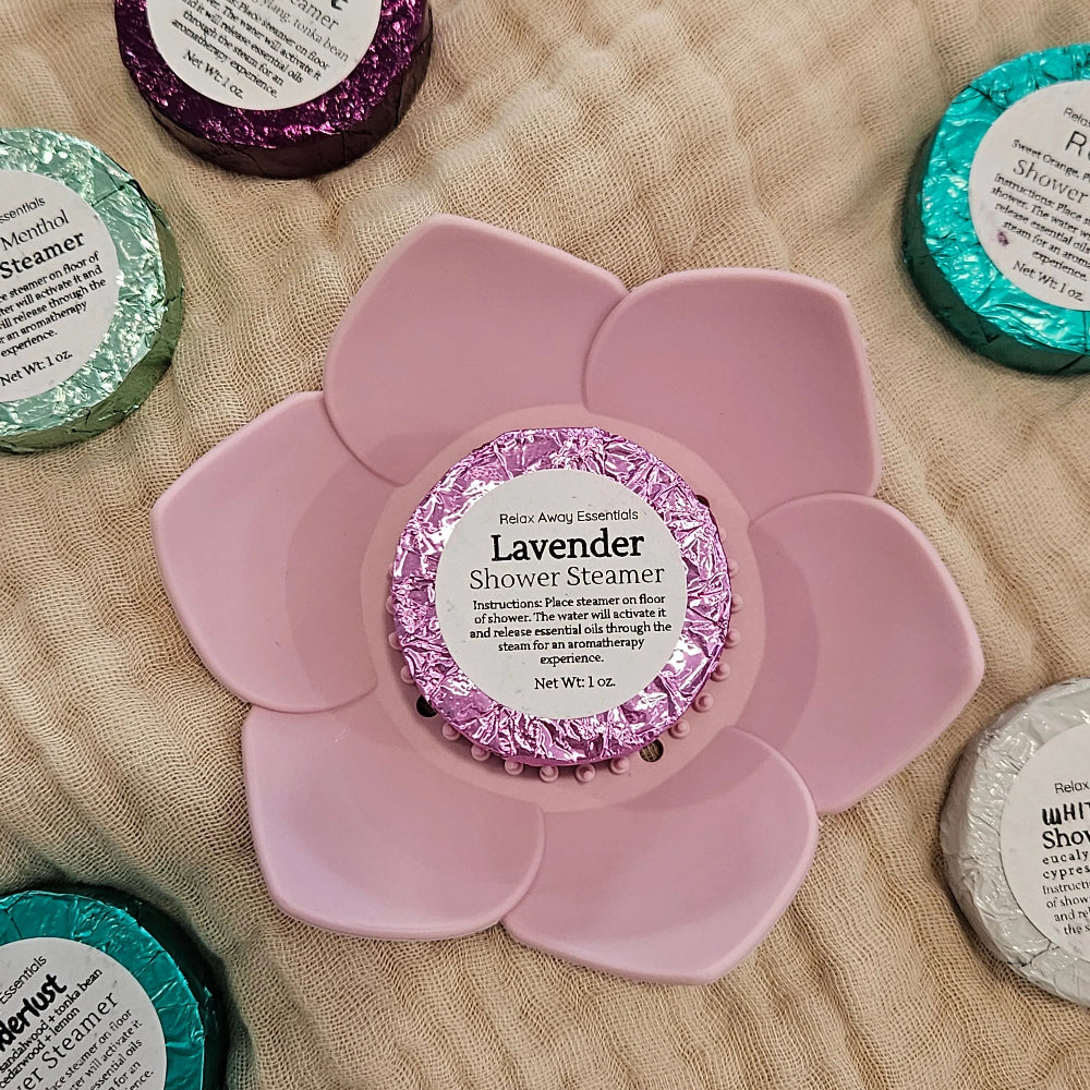 Shop Lotus Shower Steamer Trays-Pink at Ruby Joy Boutique, a Women's Clothing Store in Pickerington, Ohio
