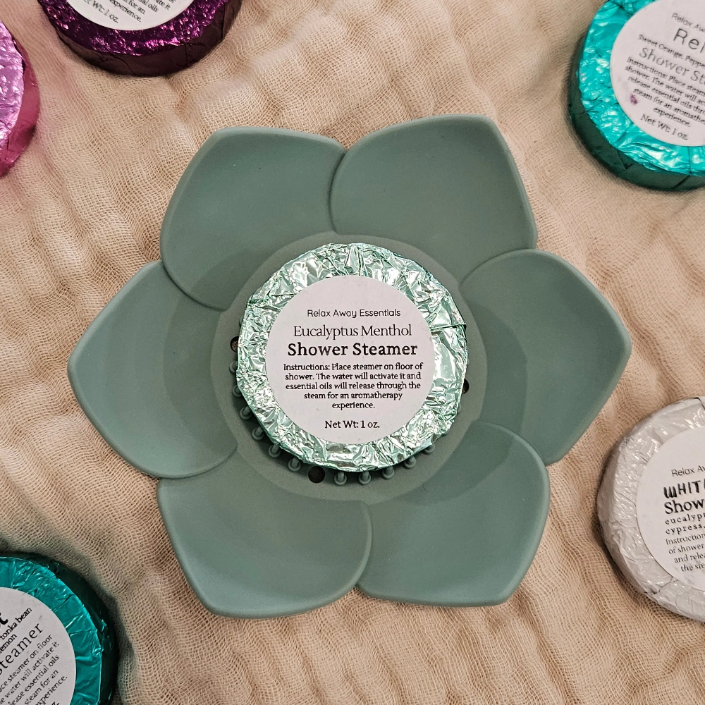 Shop Lotus Shower Steamer Trays-Sage at Ruby Joy Boutique, a Women's Clothing Store in Pickerington, Ohio