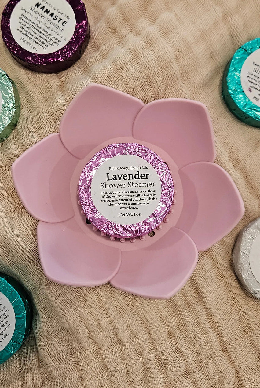 Shop Lotus Shower Steamer Trays-Pink at Ruby Joy Boutique, a Women's Clothing Store in Pickerington, Ohio
