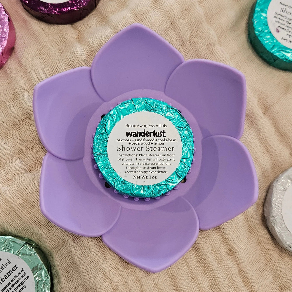 Shop Lotus Shower Steamer Trays-Lilac at Ruby Joy Boutique, a Women's Clothing Store in Pickerington, Ohio