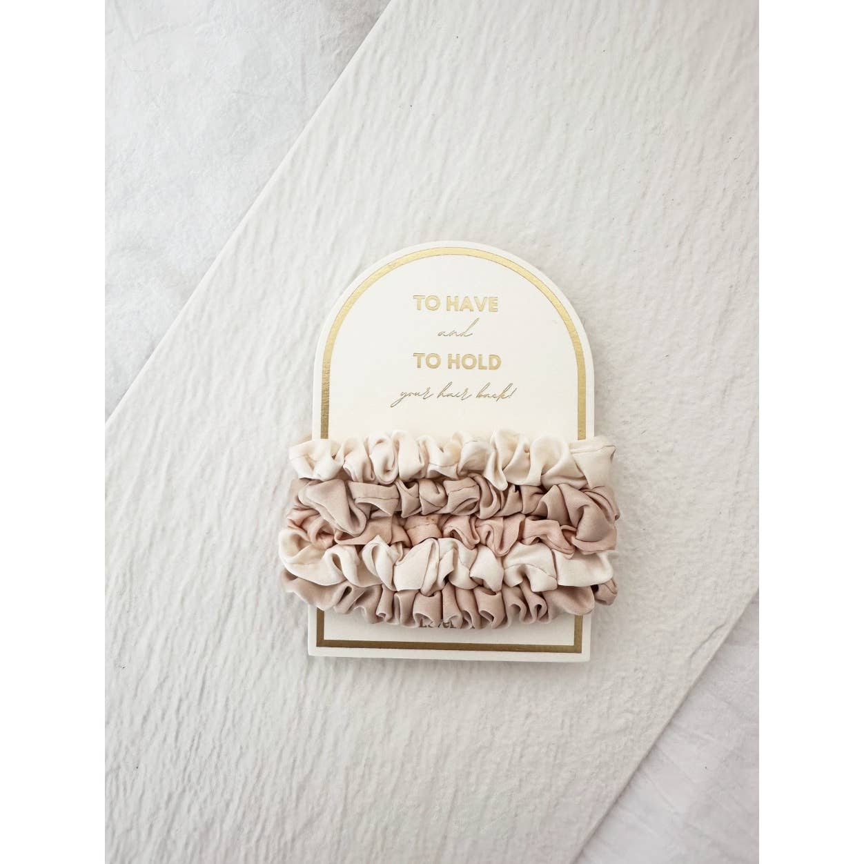 Shop Silky Mini Scrunchies - Set of 5-Neutral Mix at Ruby Joy Boutique, a Women's Clothing Store in Pickerington, Ohio