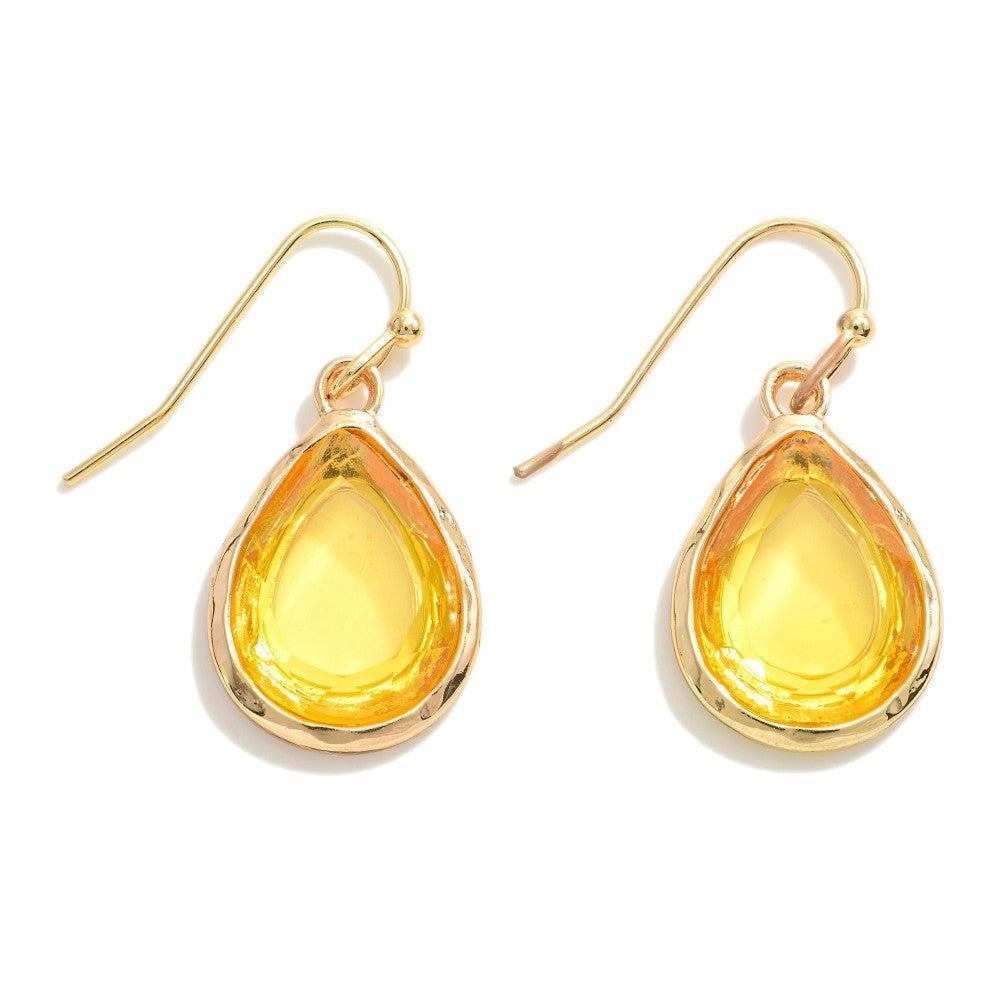 Shop Simple Teardrop Crystal Earrings-Earrings at Ruby Joy Boutique, a Women's Clothing Store in Pickerington, Ohio