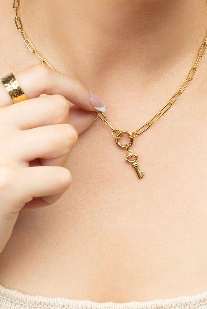 Shop Skeleton Key Charm- at Ruby Joy Boutique, a Women's Clothing Store in Pickerington, Ohio