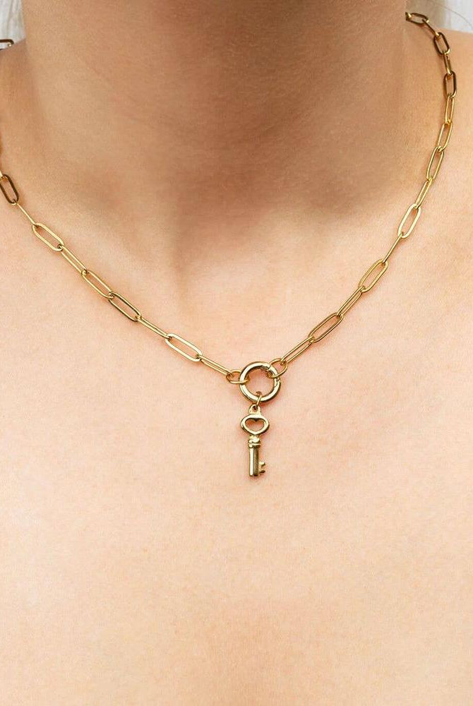 Shop Skeleton Key Charm- at Ruby Joy Boutique, a Women's Clothing Store in Pickerington, Ohio
