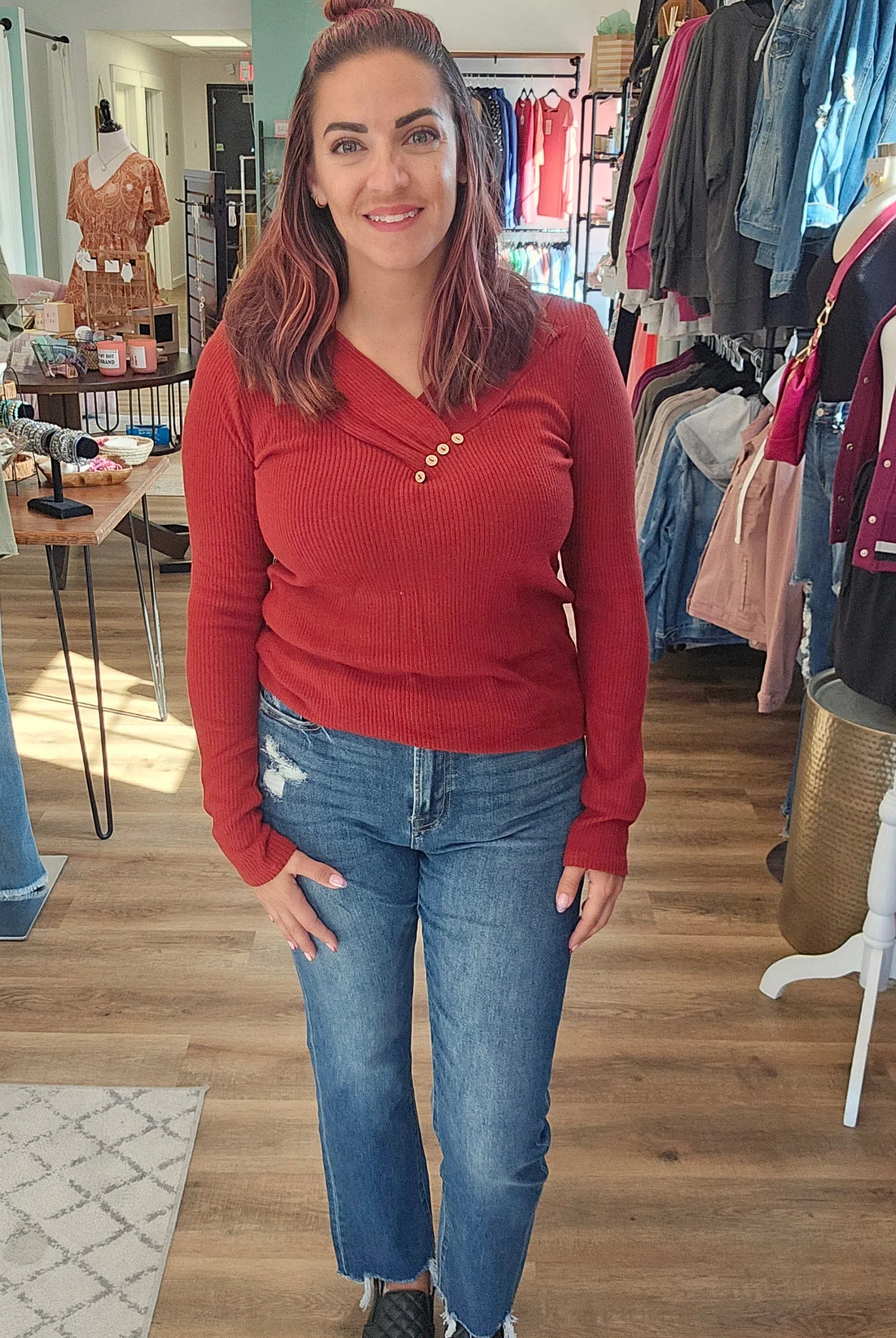 Shop Sloane Straight Leg Jeans | Mica Denim-Jeans at Ruby Joy Boutique, a Women's Clothing Store in Pickerington, Ohio