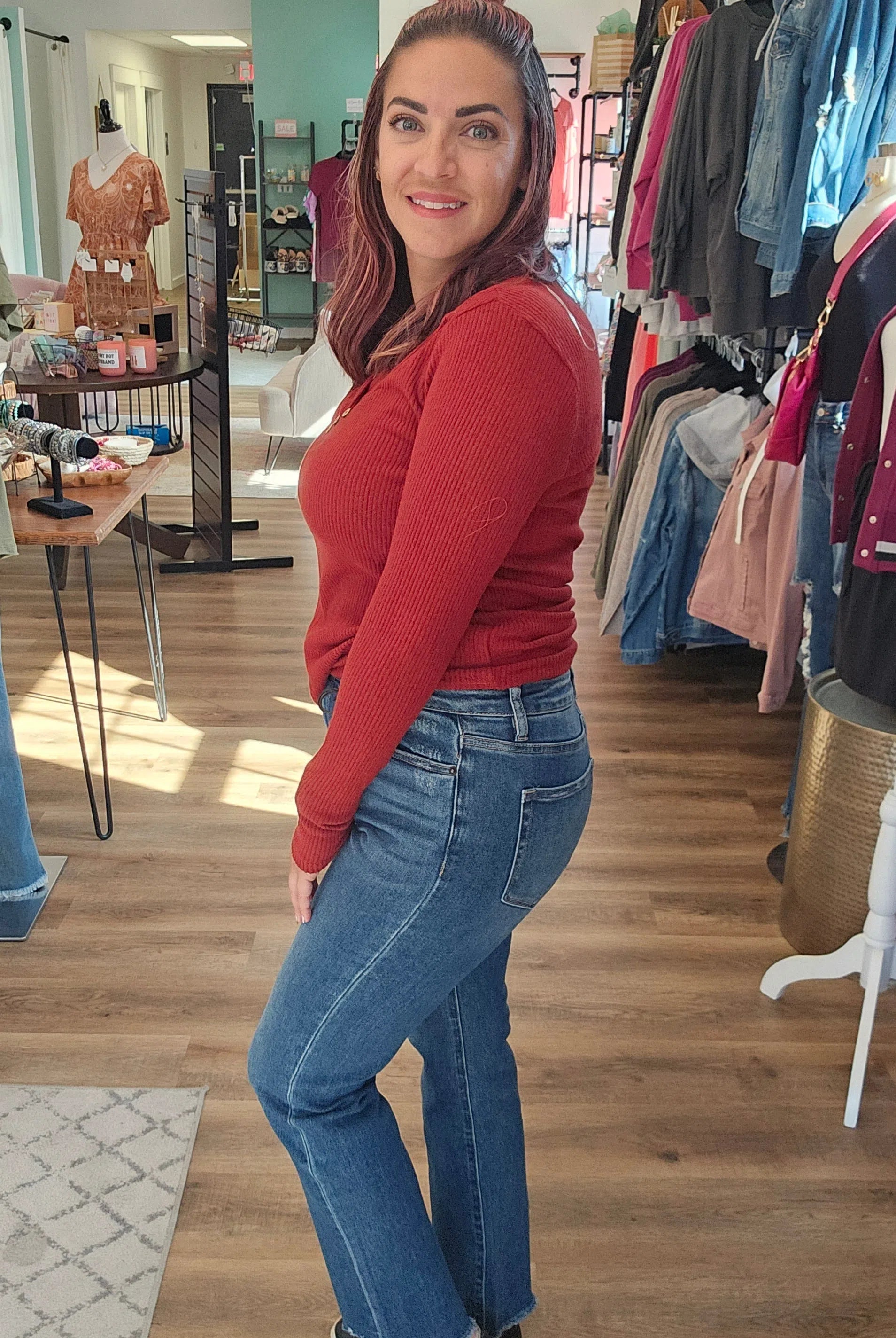 Shop Sloane Straight Leg Jeans | Mica Denim-Jeans at Ruby Joy Boutique, a Women's Clothing Store in Pickerington, Ohio