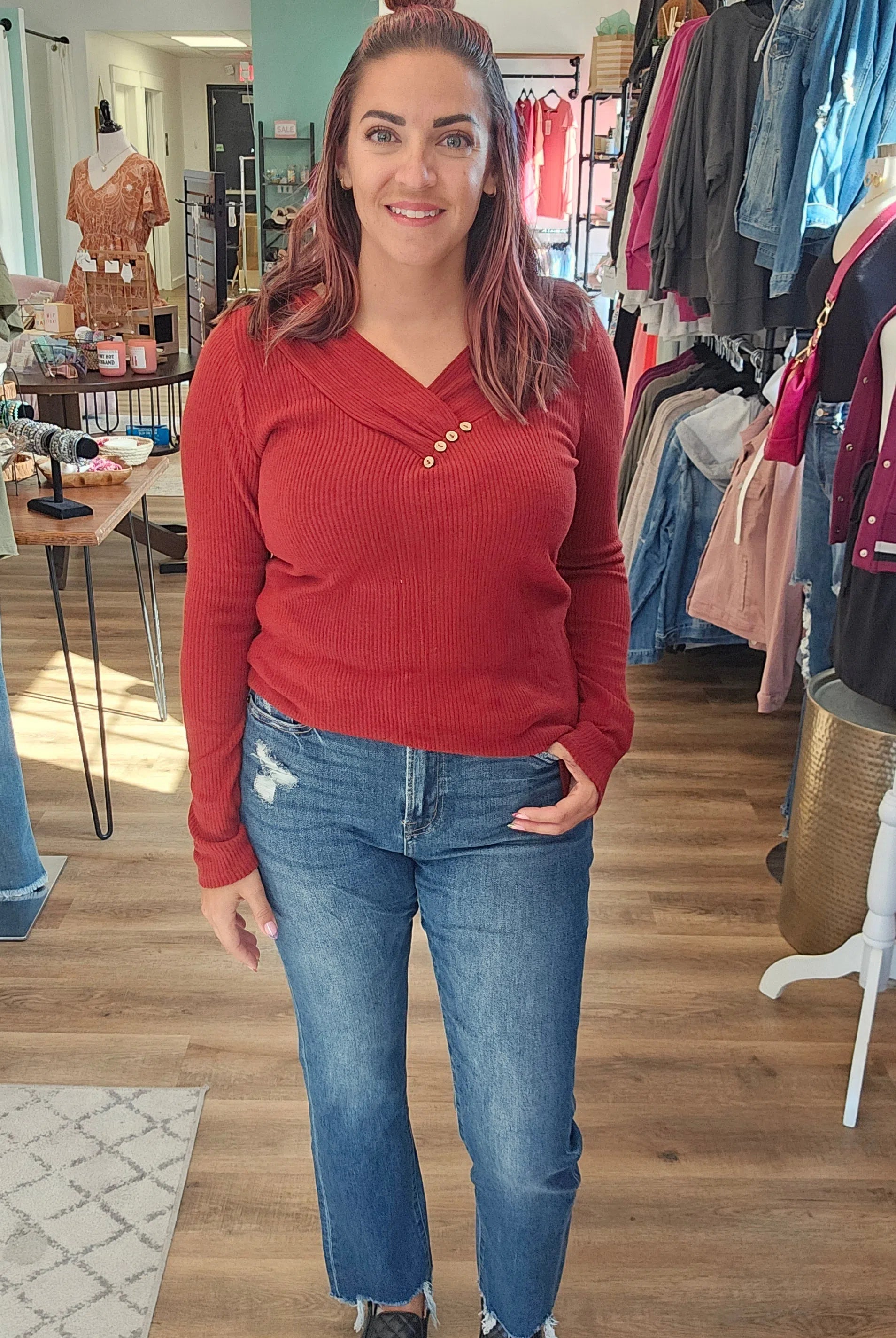 Shop Sloane Straight Leg Jeans | Mica Denim-Jeans at Ruby Joy Boutique, a Women's Clothing Store in Pickerington, Ohio