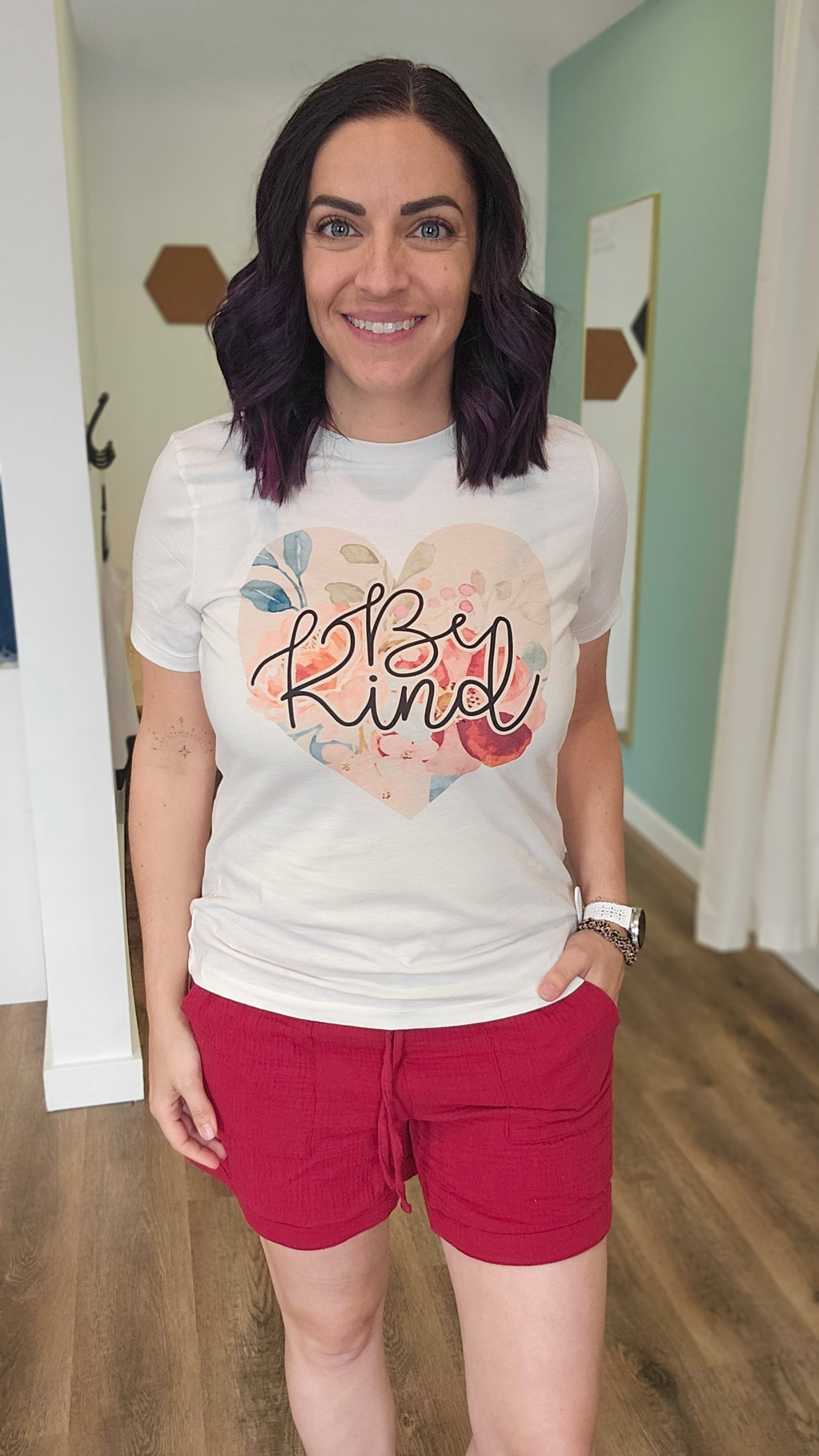 Shop Sonia Gauzy Drawstring Shorts - Garnet-Shorts at Ruby Joy Boutique, a Women's Clothing Store in Pickerington, Ohio